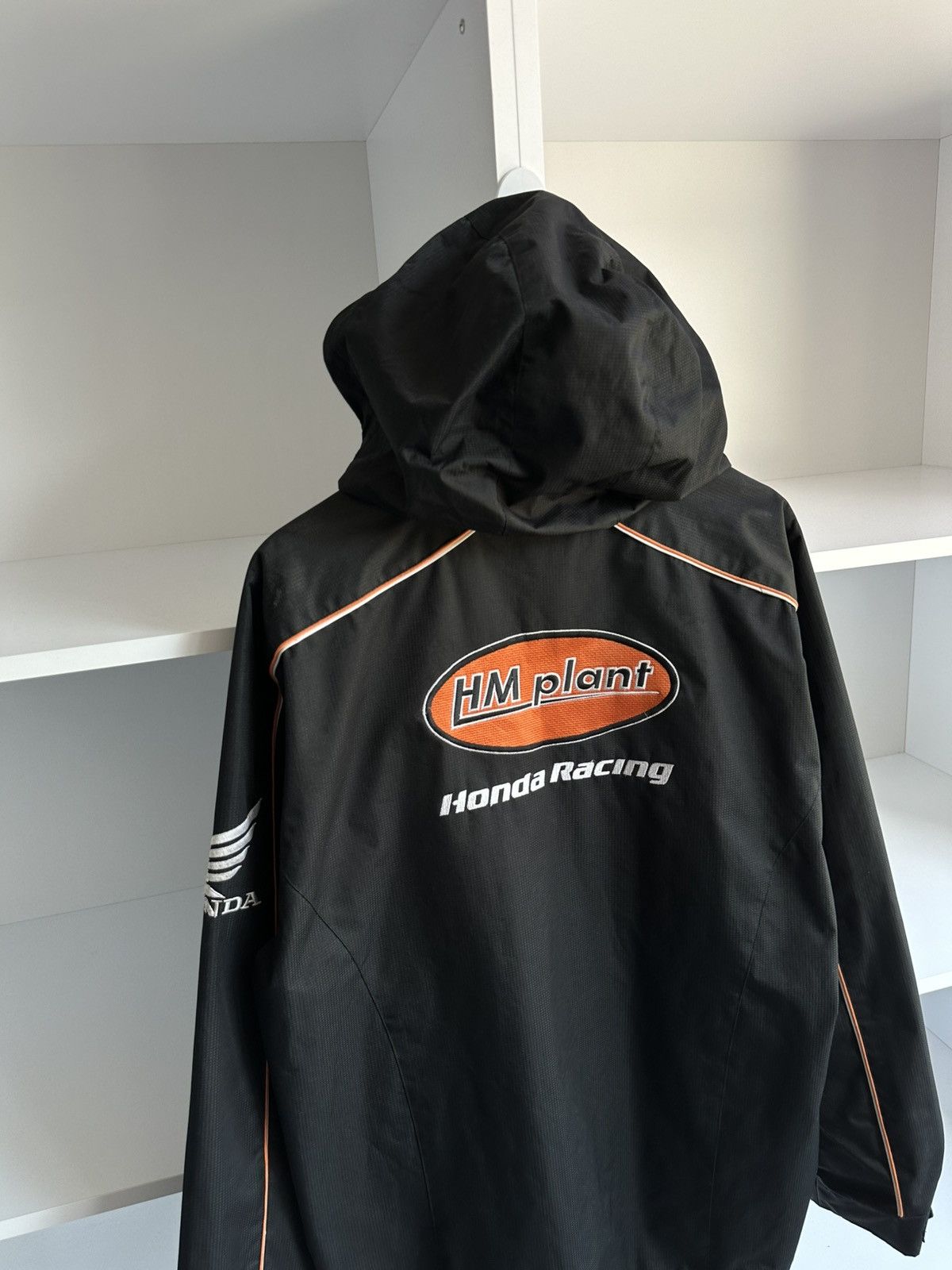 Honda Vintage Honda Racing Black Windbreaker Jacket Sz L Size US L / EU 52-54 / 3 - 8 Thumbnail