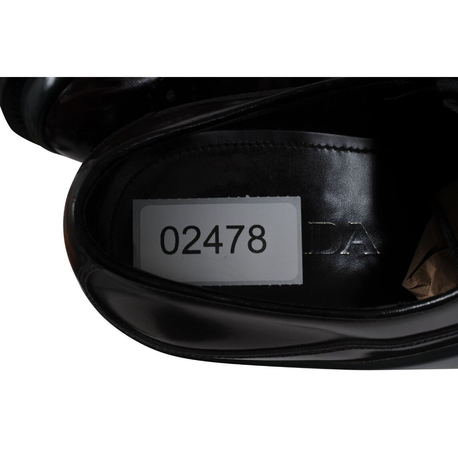 Prada Derbys Burgundy Leather Double Gray Mid Sole - 02478 Size US 9 / EU 42 - 10 Thumbnail