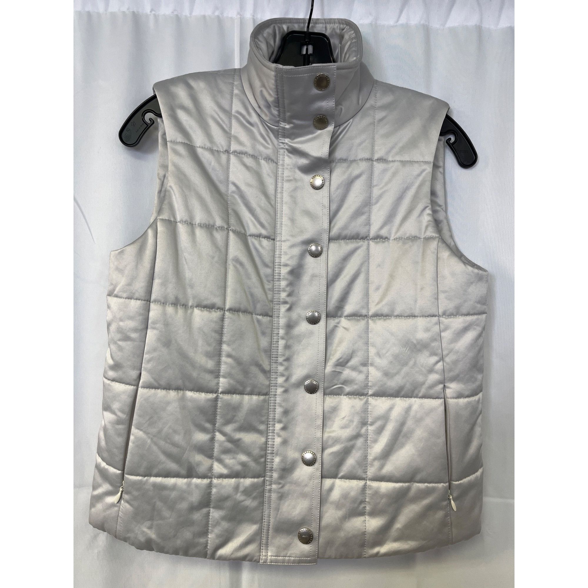 Lauren Ralph Lauren Lauren Ralph Lauren Womens Grey Puffer Vest Size S SKU 6675 Size S / US 4 / IT 40 - 1 Thumbnail