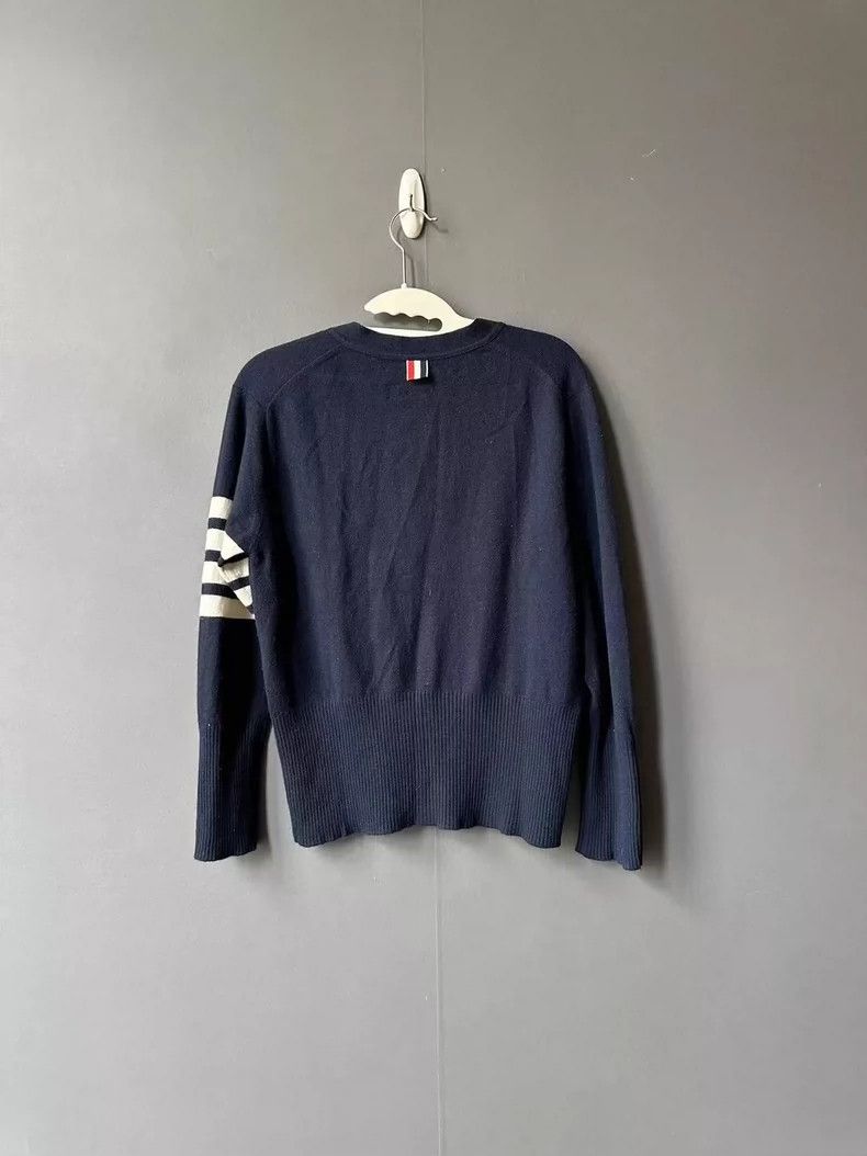 Thom Browne Thom Browne Blue cashmere cardigan jacket 2505-Nextarrow Size US M / EU 48-50 / 2 - 2 Thumbnail