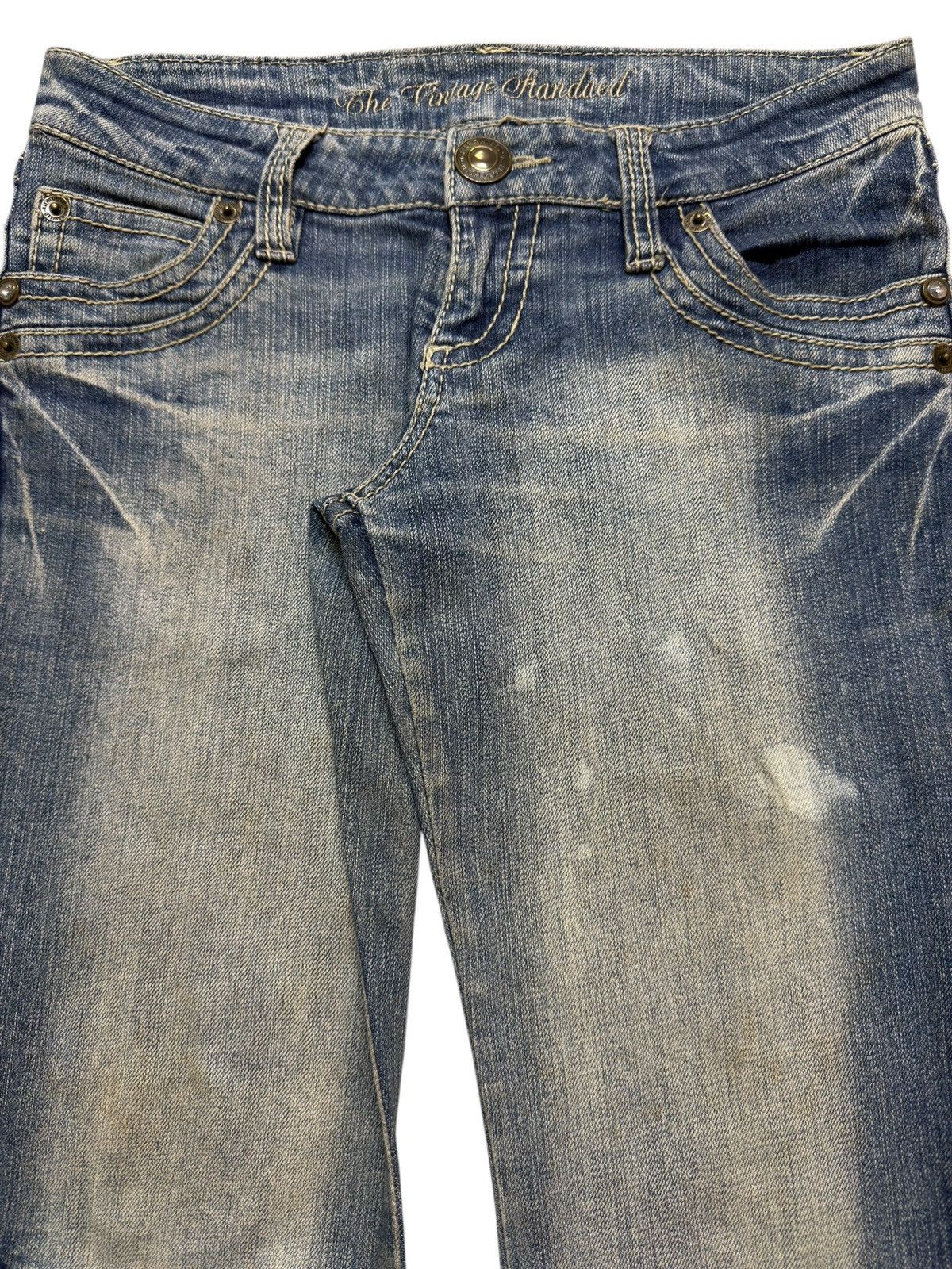 Hysteric Glamour Vintage Y2K Japanese Brand Blue Faded Wash Wide Leg Flare Size US 30 / EU 46 - 4 Thumbnail