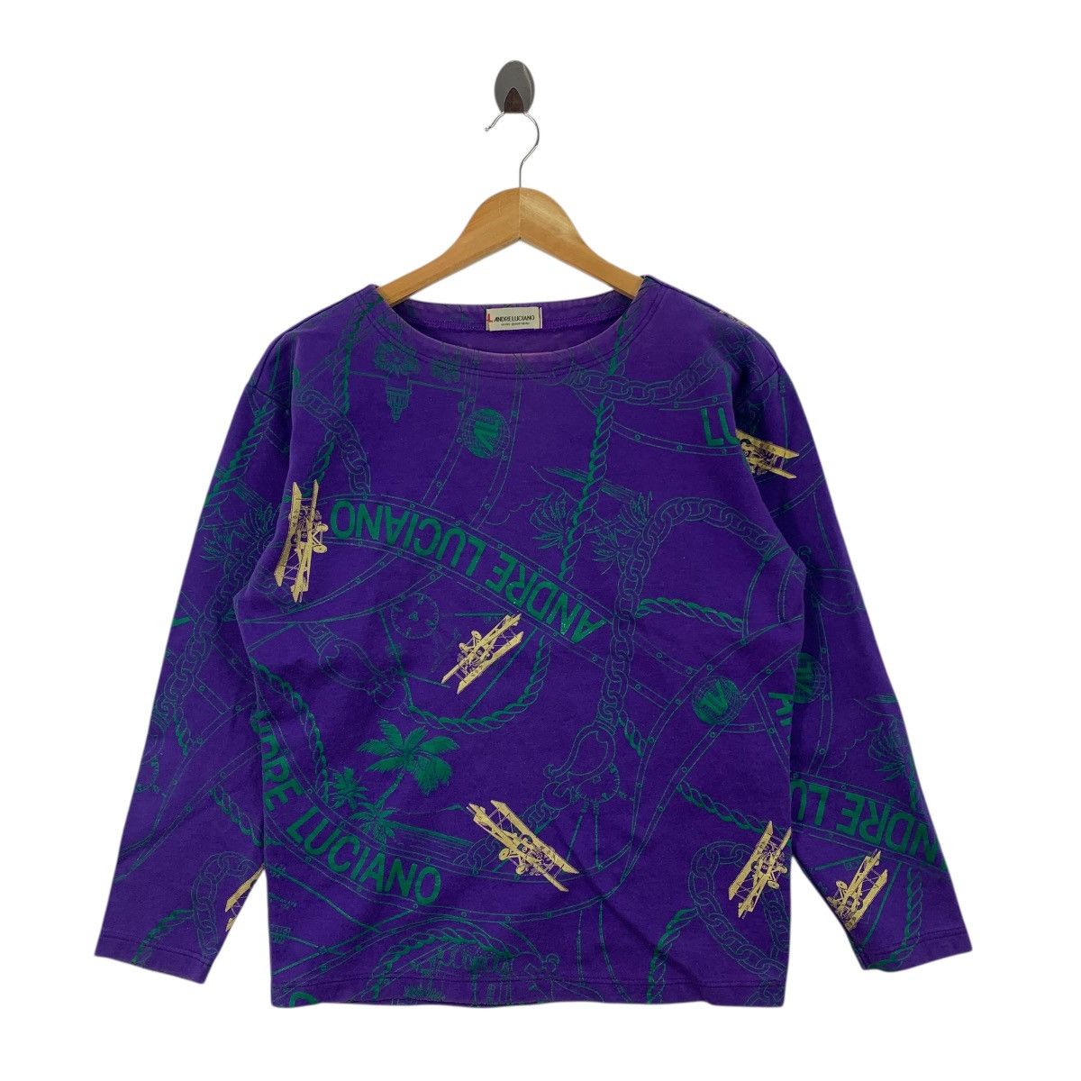 Andreluciano Vintage ANDRE LUCIANO Vesto Quest’Abito Fullprint Tshirt Size M / US 6-8 / IT 42-44 - 1 Thumbnail