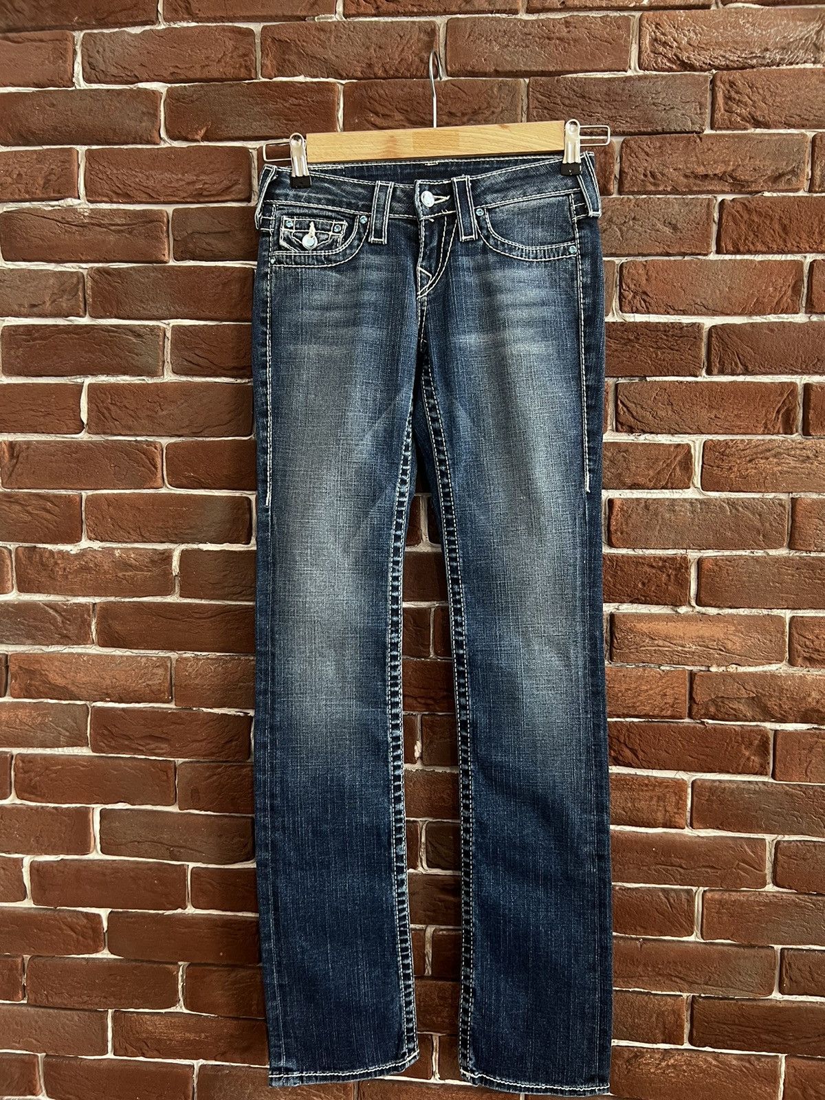 True Religion Rare Vintage True Religion Swarovski Denim Pants Y2K Drip Size 25" / US 0 / IT 36 - 2 Thumbnail