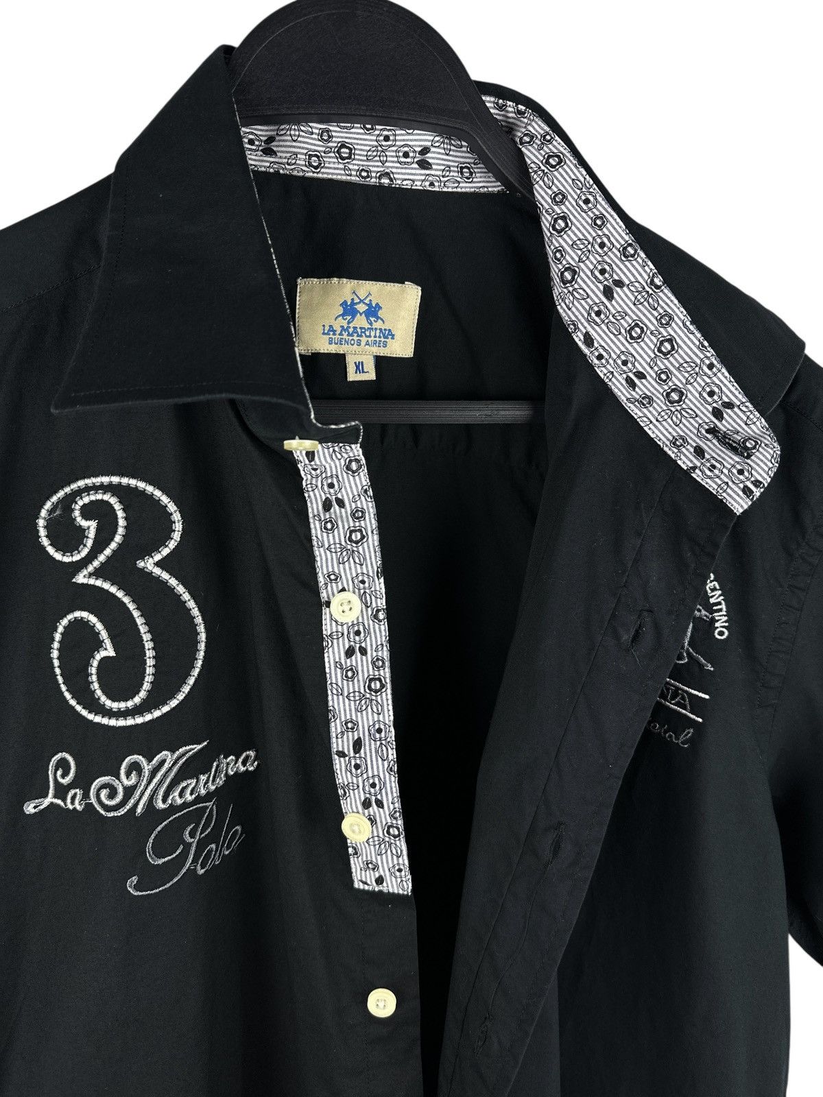 La Martina Vintage La Martina Argentina Short Sleeve Shirt Black Size US XL / EU 56 / 4 - 7 Thumbnail