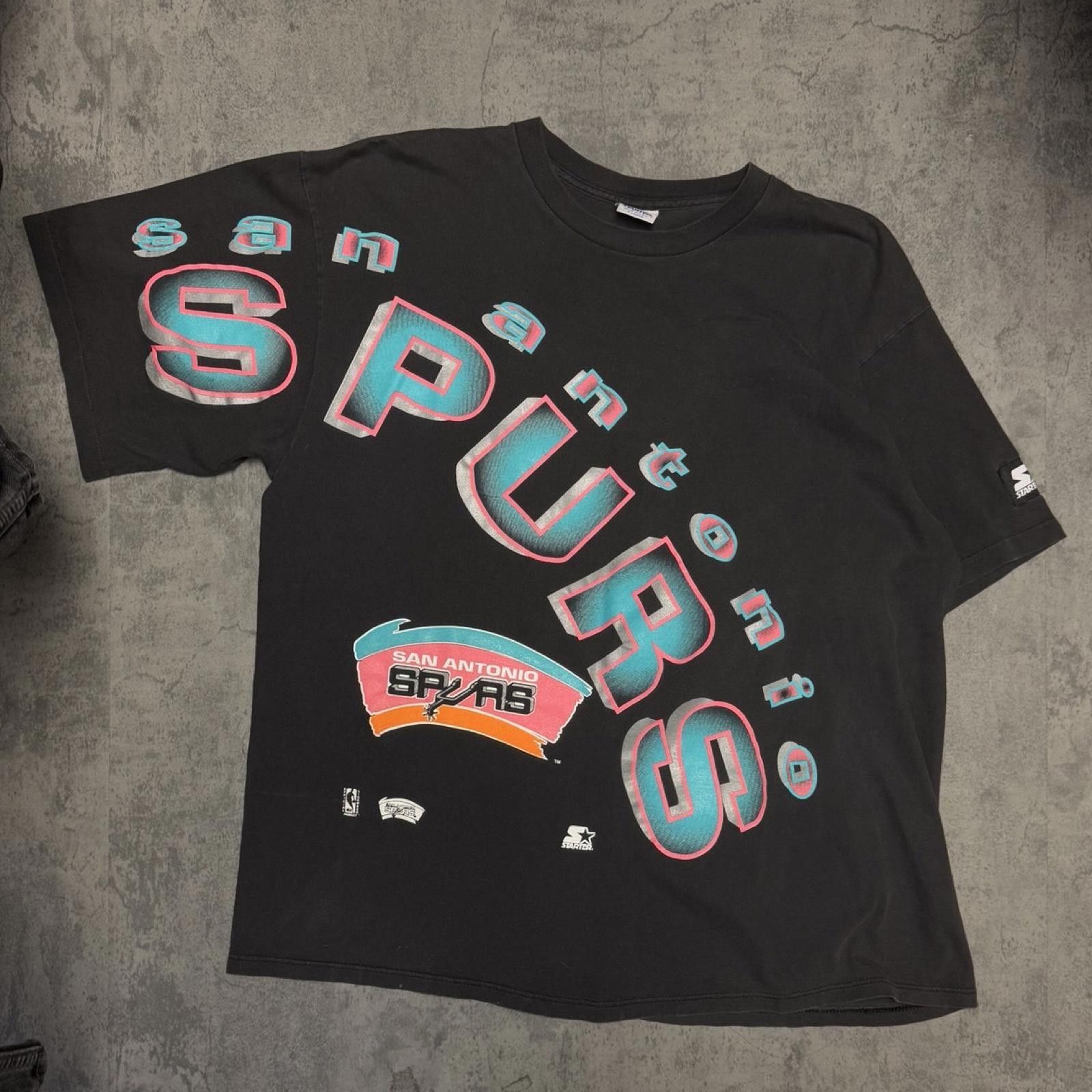 Starter 90s Spurs Tee -- XL -- Size US XL / EU 56 / 4 - 1 Thumbnail