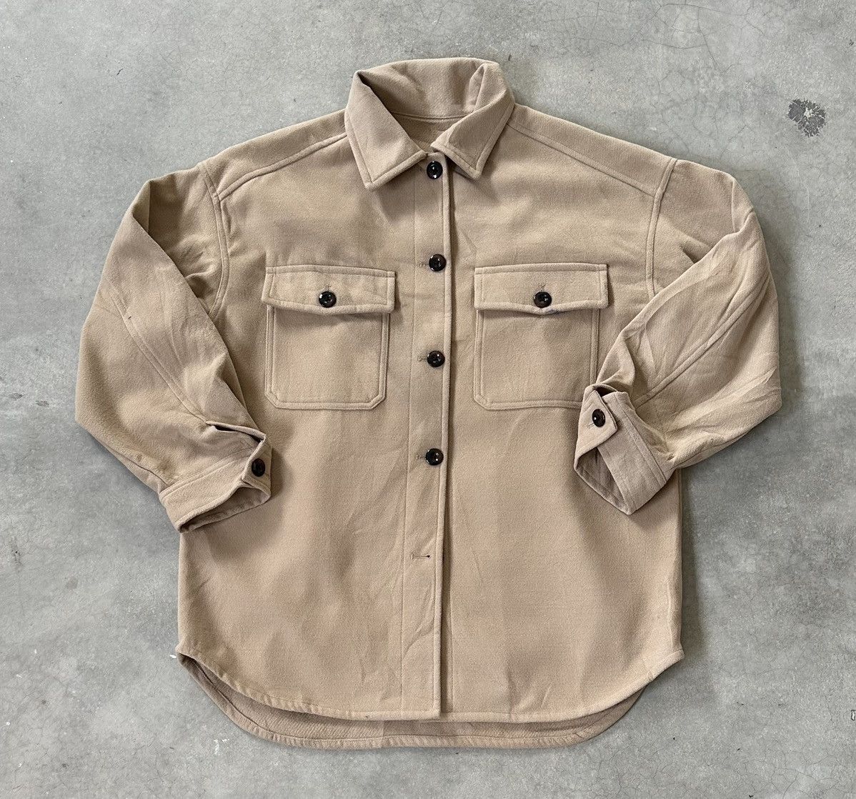 GU GU HEAVY WOOL UTILITY BUTTON DOWN SHIRT Size US M / EU 48-50 / 2 - 1 Thumbnail