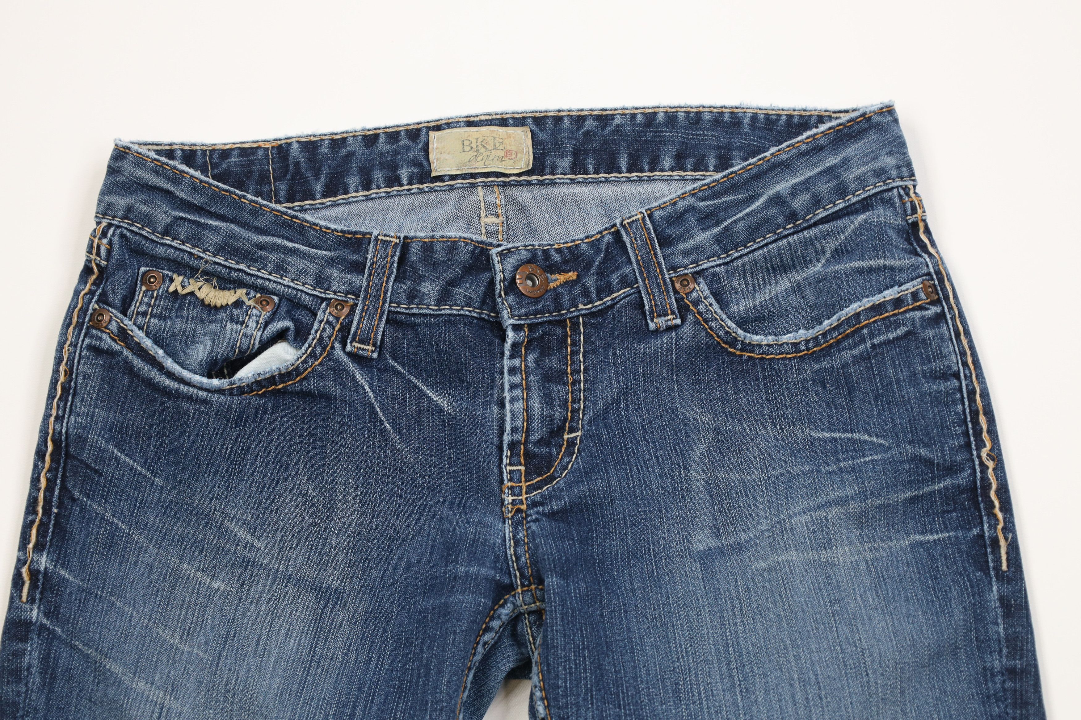 Vintage Vintage Y2K Buckle BKE Babydoll Flared Wide Leg Jeans Size 28" / US 6 / IT 42 - 2 Thumbnail