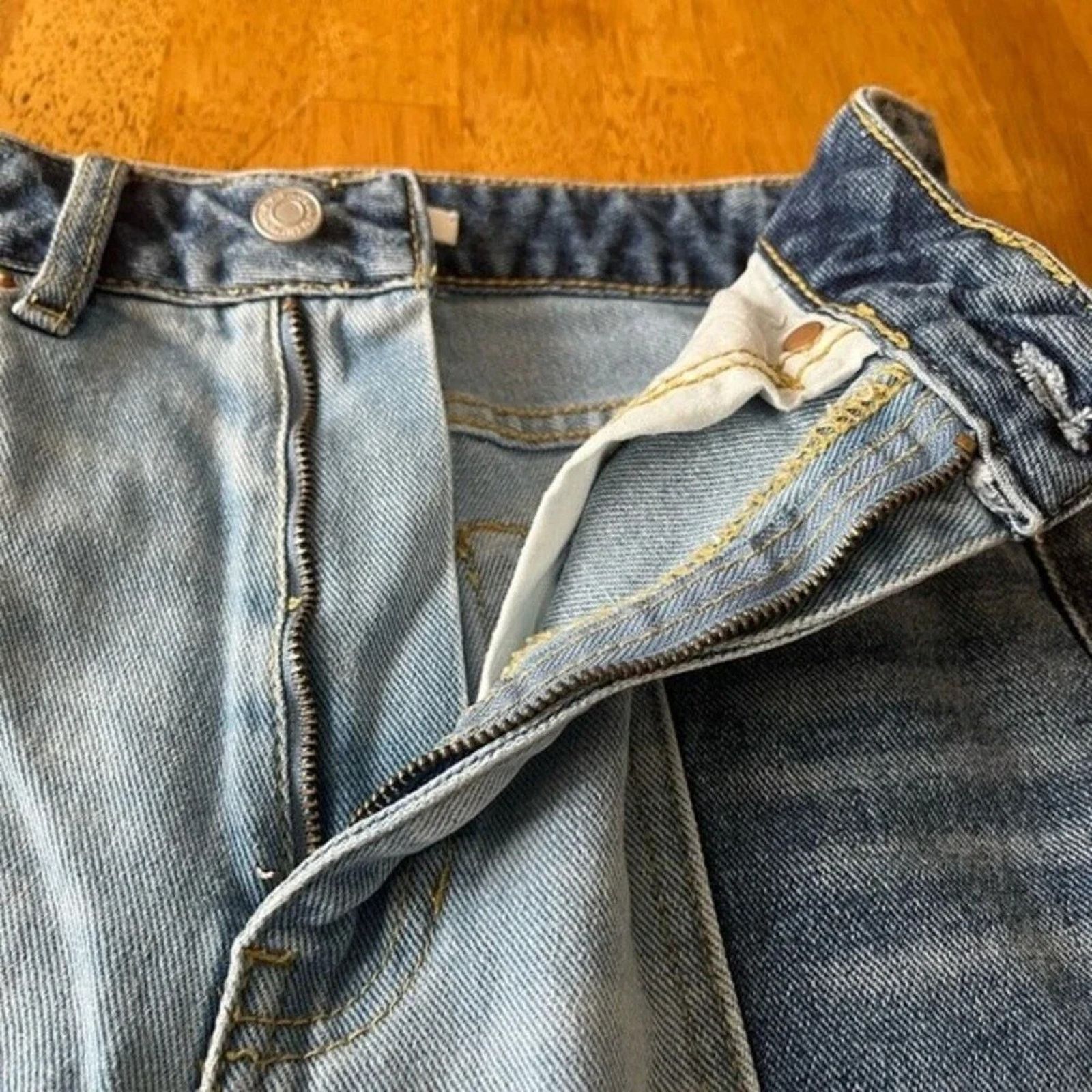 Pacsun Pacsun two tone panel high-waisted 90s Boyfriend jeans, 26. Size 26" / US 2 / IT 38 - 7 Thumbnail