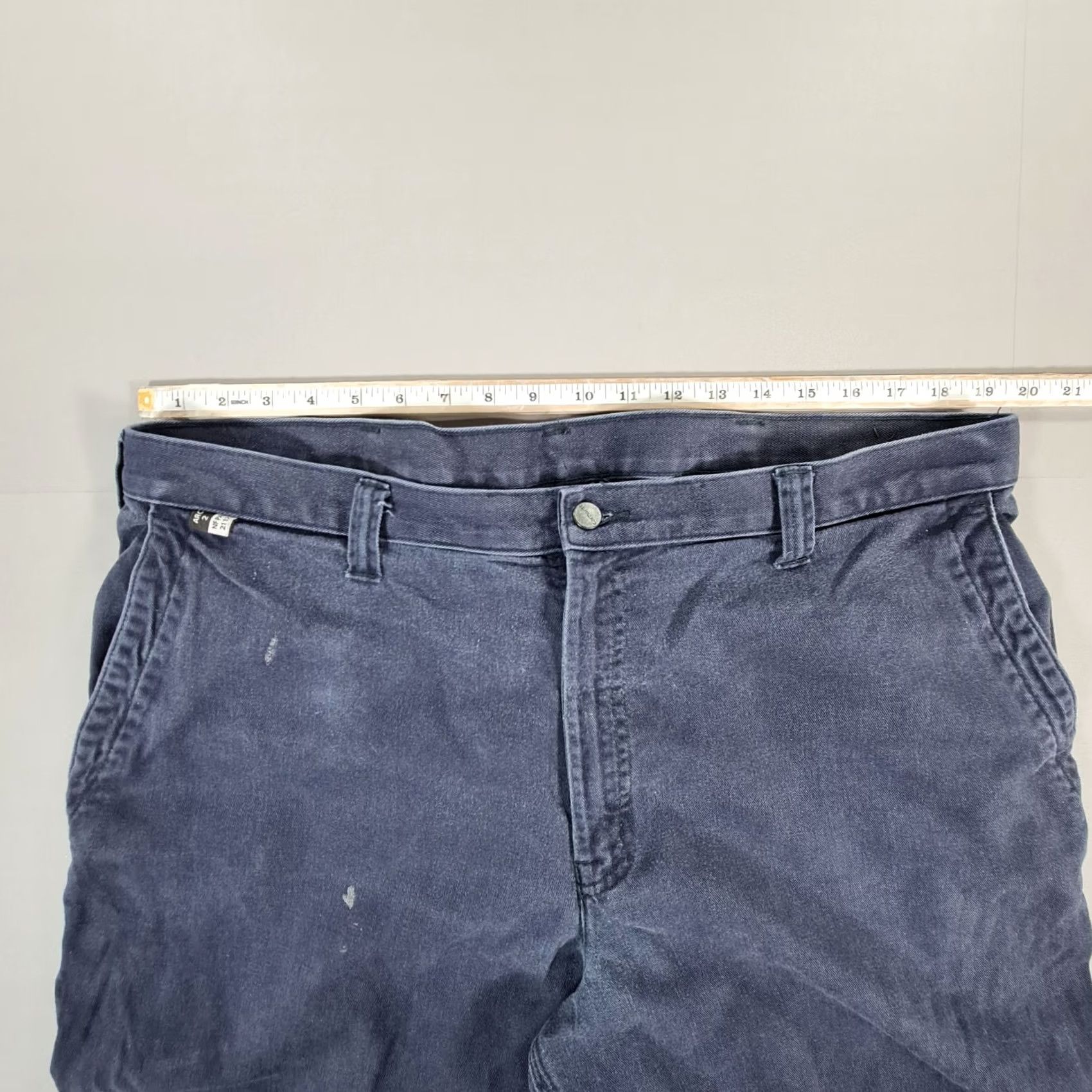Carhartt VINTAGE: No Carhartt Mens Trousers Navy Blue W40 L28 Flame Resistant CAT 2 Work Pants 371-20 Size US 40 / EU 56 - 5 Thumbnail