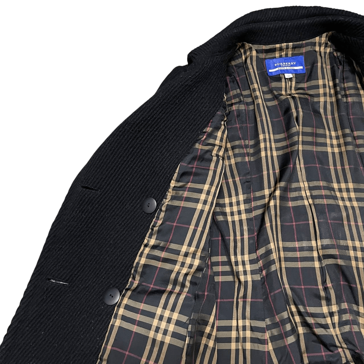 Burberry Vintage Burberry Blue Label Nova Check Wool Coat Size S / US 4 / IT 40 - 7 Thumbnail