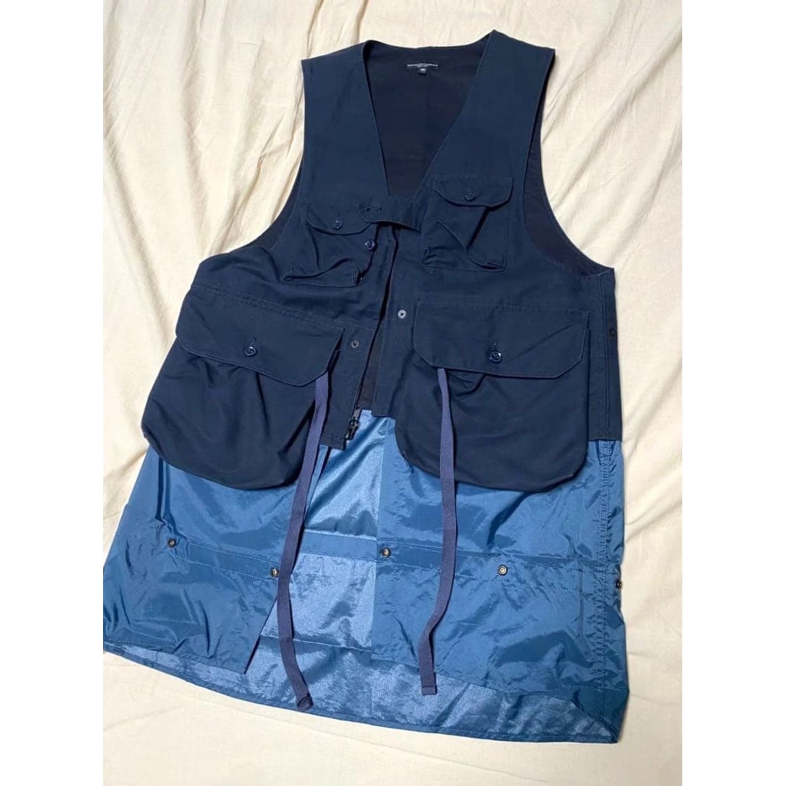 Engineered Garments ENGINEERED GARMENTS HUNTING VEST SIZE M COTTON NAVY USED MEN Size US M / EU 48-50 / 2 - 7 Thumbnail