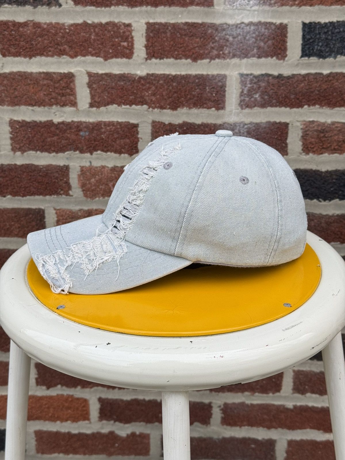 Vintage Vintage Y2K Denim Distressed Cap Size ONE SIZE - 4 Thumbnail