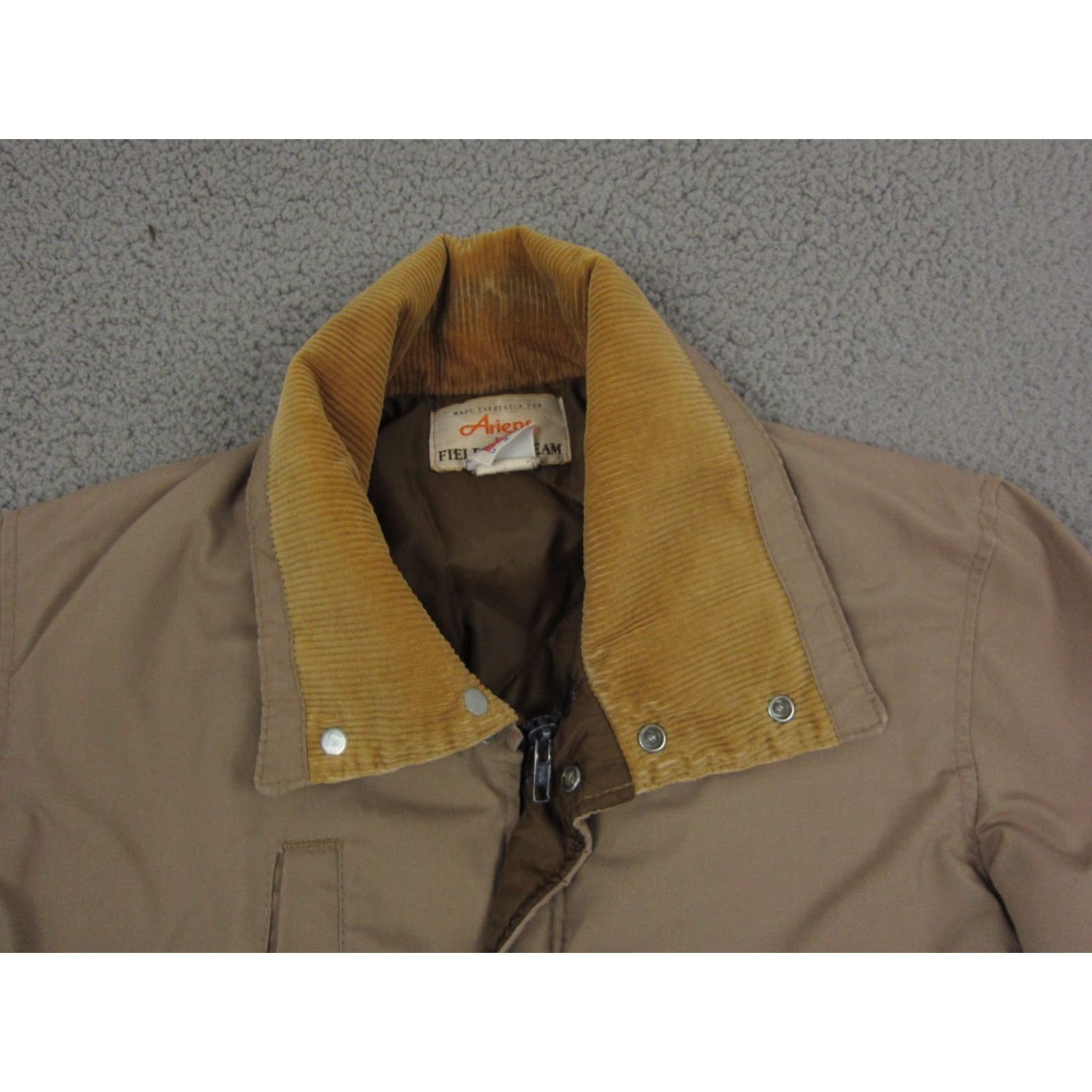 Vintage VINTAGE Field & Stream Jacket Mens S Brown 80s Puffer Parka Zip Corduroy Size US S / EU 44-46 / 1 - 2 Thumbnail