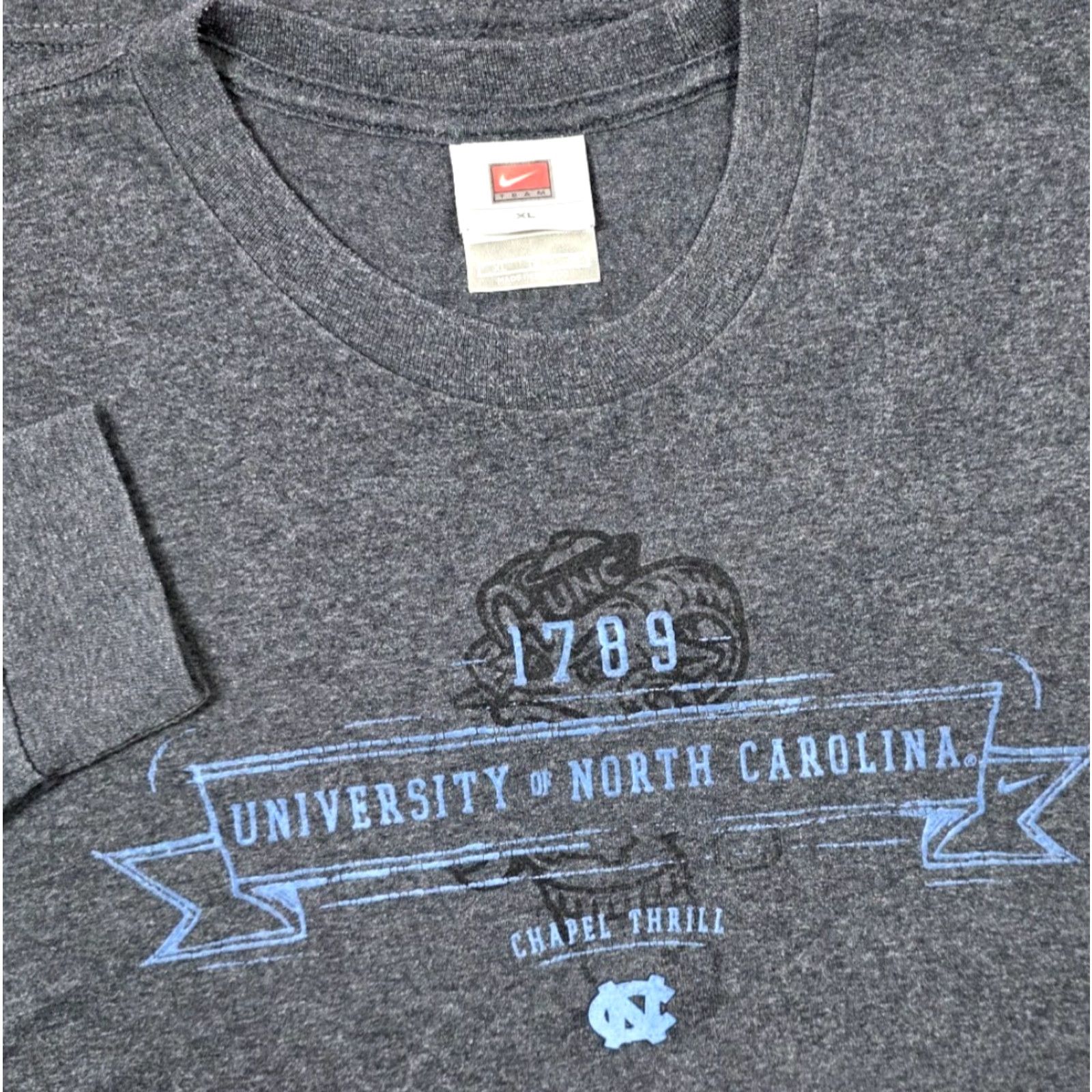 Nike Nike UNC Tar Heels Shirt L/S XL Chapel Trill Vtg University of North Carolina Size US XL / EU 56 / 4 - 2 Thumbnail