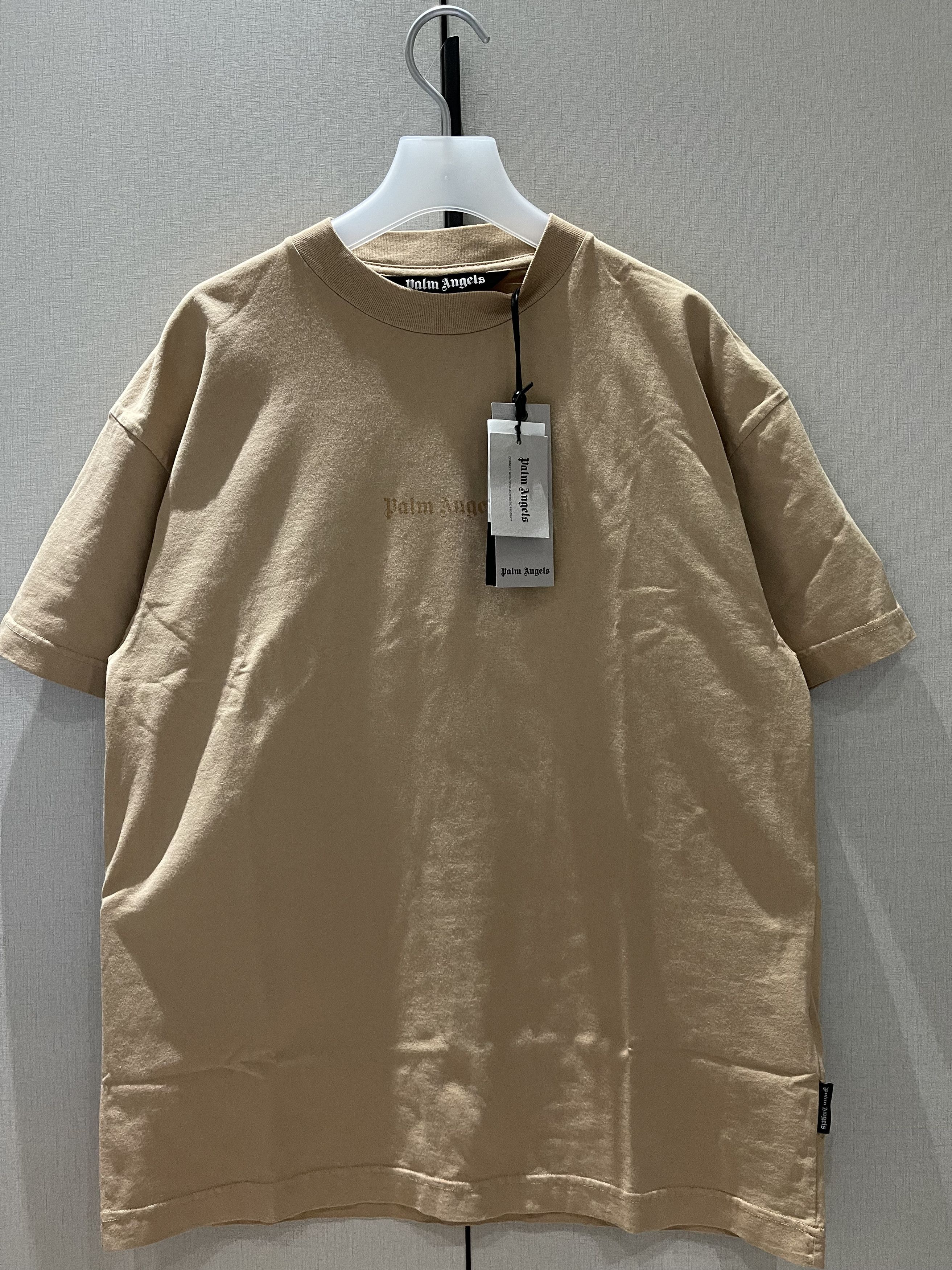 Palm Angels Palm Angels Go Reverse Logo Tee Beige Size US L / EU 52-54 / 3 - 1 Thumbnail