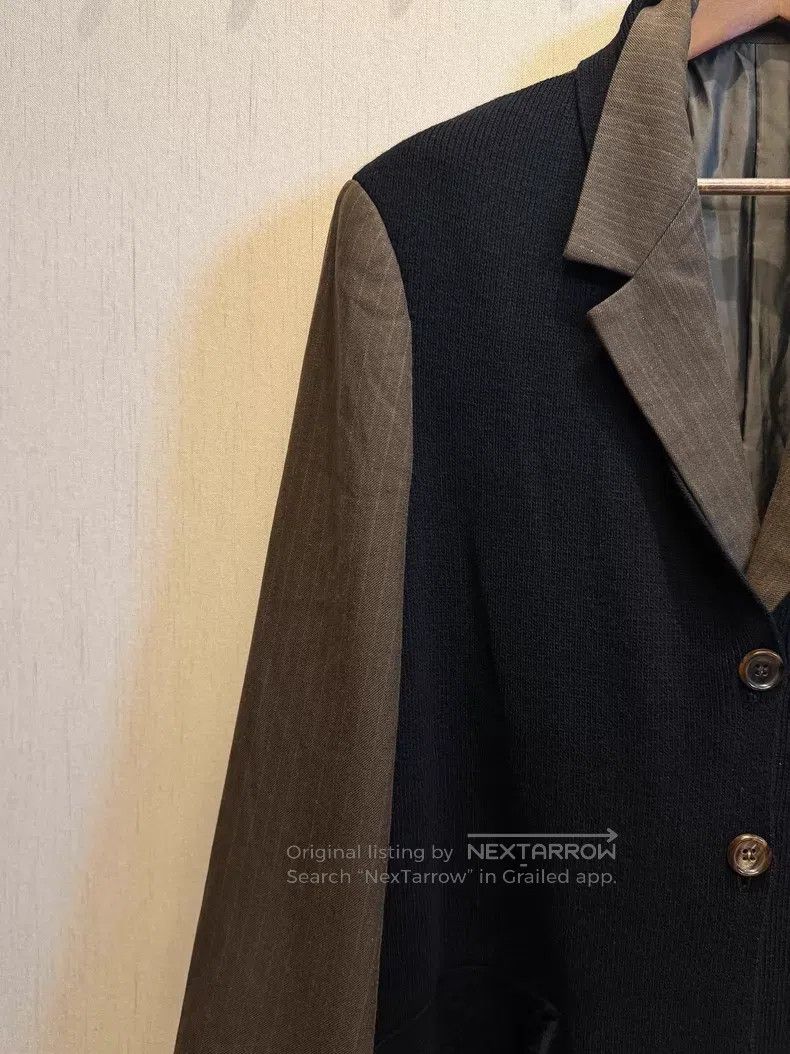 Yohji Yamamoto Yohji Yamamoto size m 96AW double knit silver-thread long b Size 36R - 4 Thumbnail
