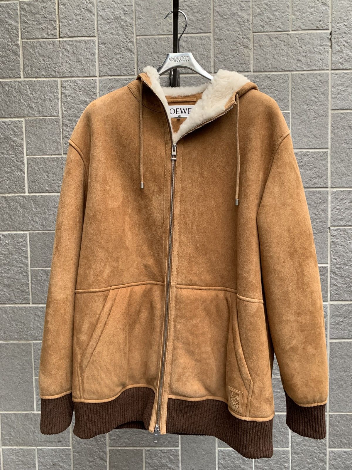 Loewe Hooded Leather Jacket Beige Size US M / EU 48-50 / 2 - 1 Thumbnail