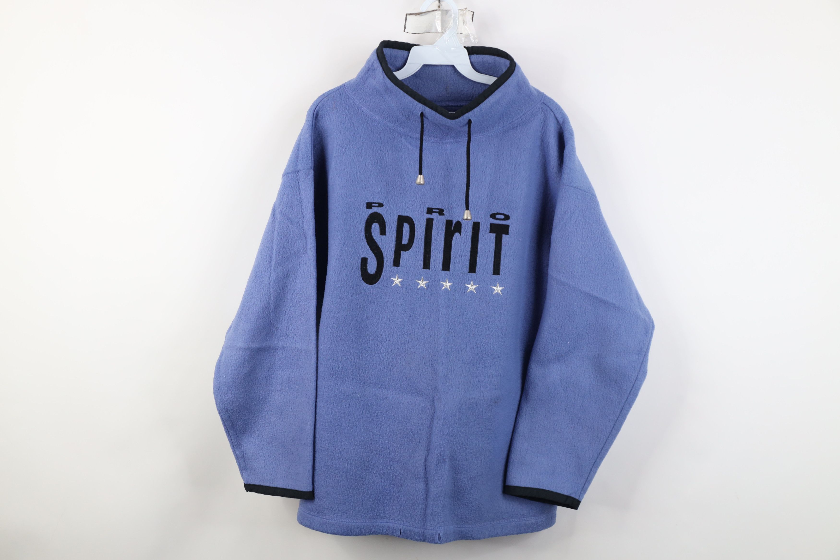 Vintage Vintage 90s Pro Spirit Babydoll Fleece Mock Neck Sweater Size M / US 6-8 / IT 42-44 - 1 Thumbnail