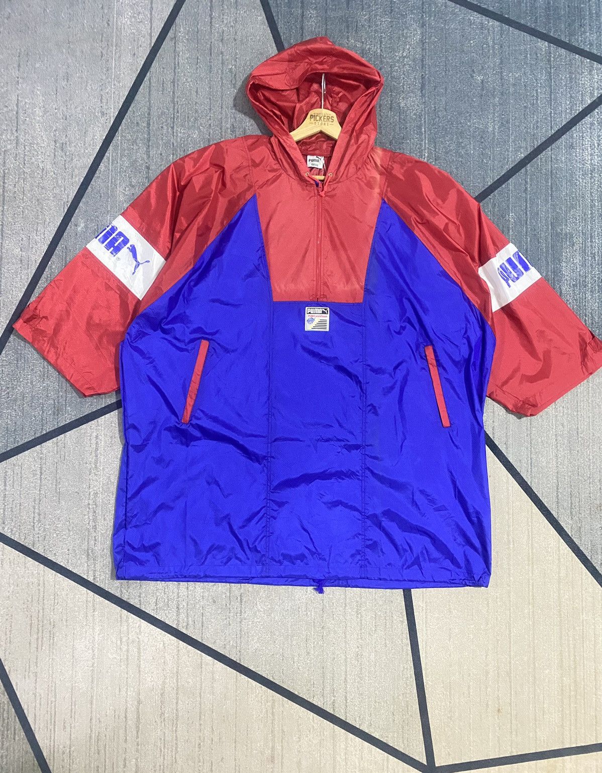 Puma × Vintage Vintage Puma Raincoats BigSize Pullover Size US XXL / EU 58 / 5 - 1 Thumbnail