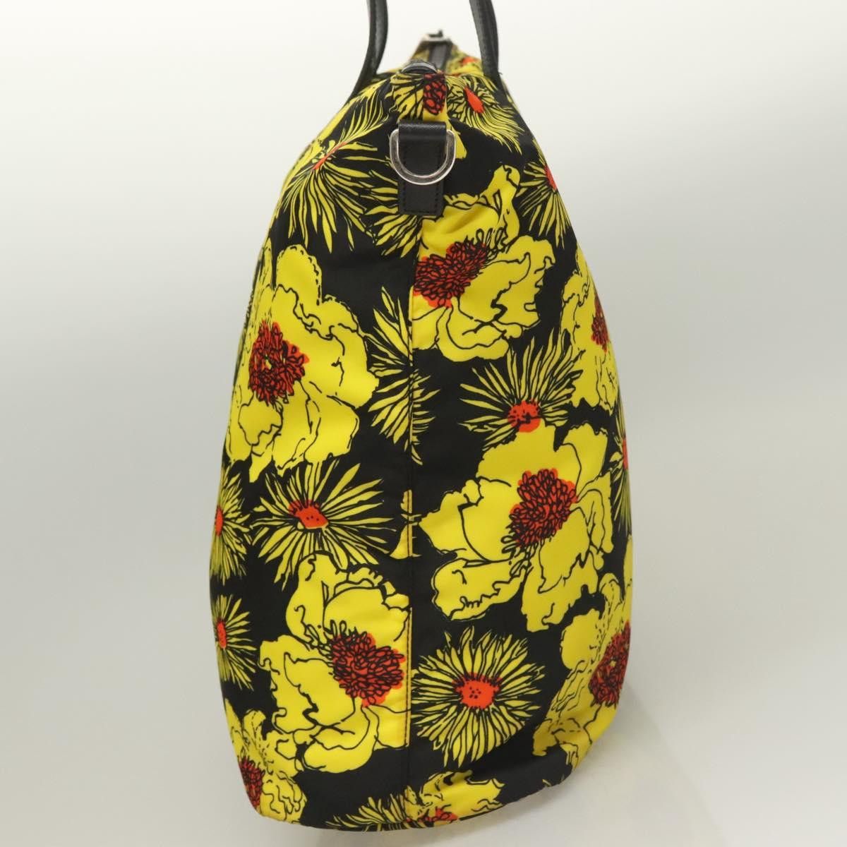 Prada PRADA Hand Bag Nylon Yellow Silver Size ONE SIZE - 4 Thumbnail