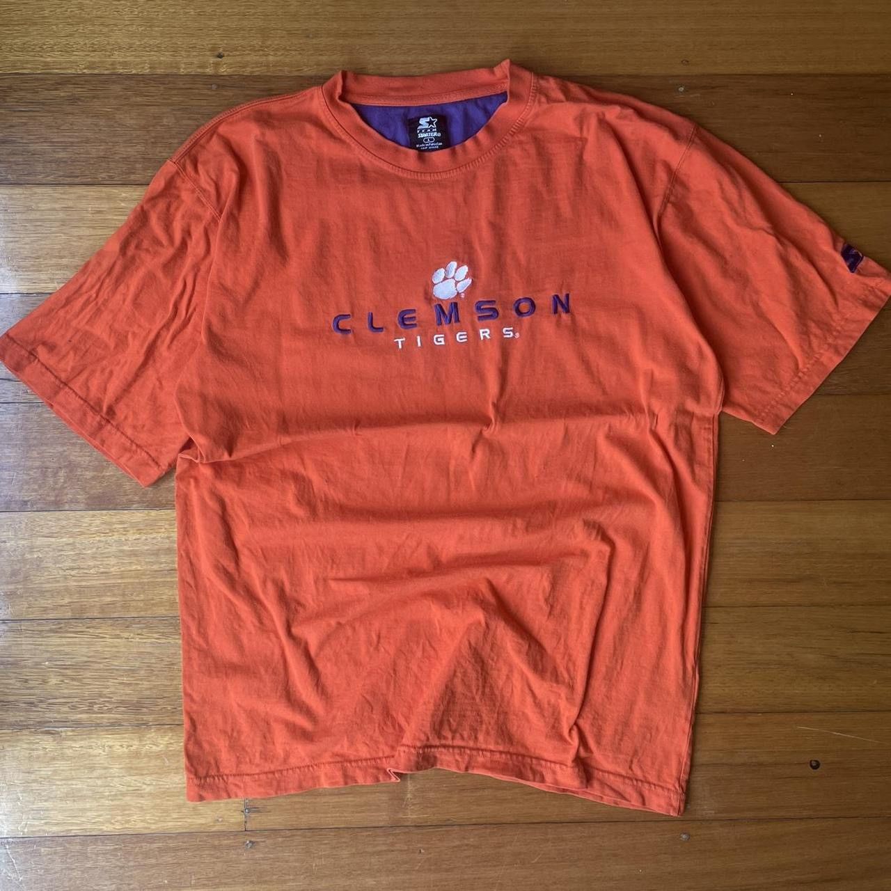 Starter Vintage 2000s Team Starter Clemson Tigers T-Shirt Size US L / EU 52-54 / 3 - 1 Thumbnail