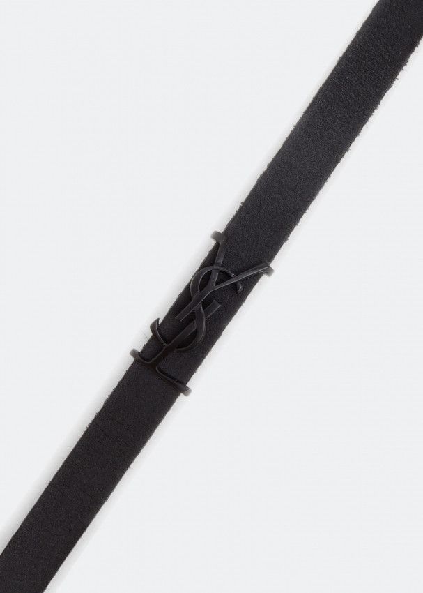 Saint Laurent Paris o1b1hav110924 Size: L / Cassandre Bracelet in Leather Black Size ONE SIZE - 2 Thumbnail