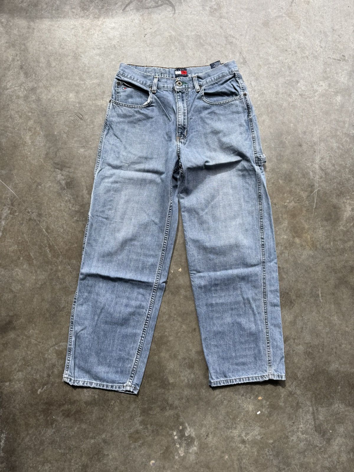 Tommy Hilfiger × Vintage Vintage 90’s/Y2K Tommy Hilfiger Baggy Carpenter Denim Size US 30 / EU 46 - 3 Thumbnail