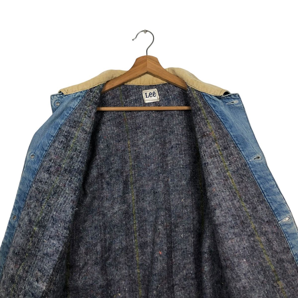 Lee 🔥VINTAGE CHORE WORKER JACKET LEE MADE IN USA BLANKET DENIM Size US M / EU 48-50 / 2 - 16 Thumbnail