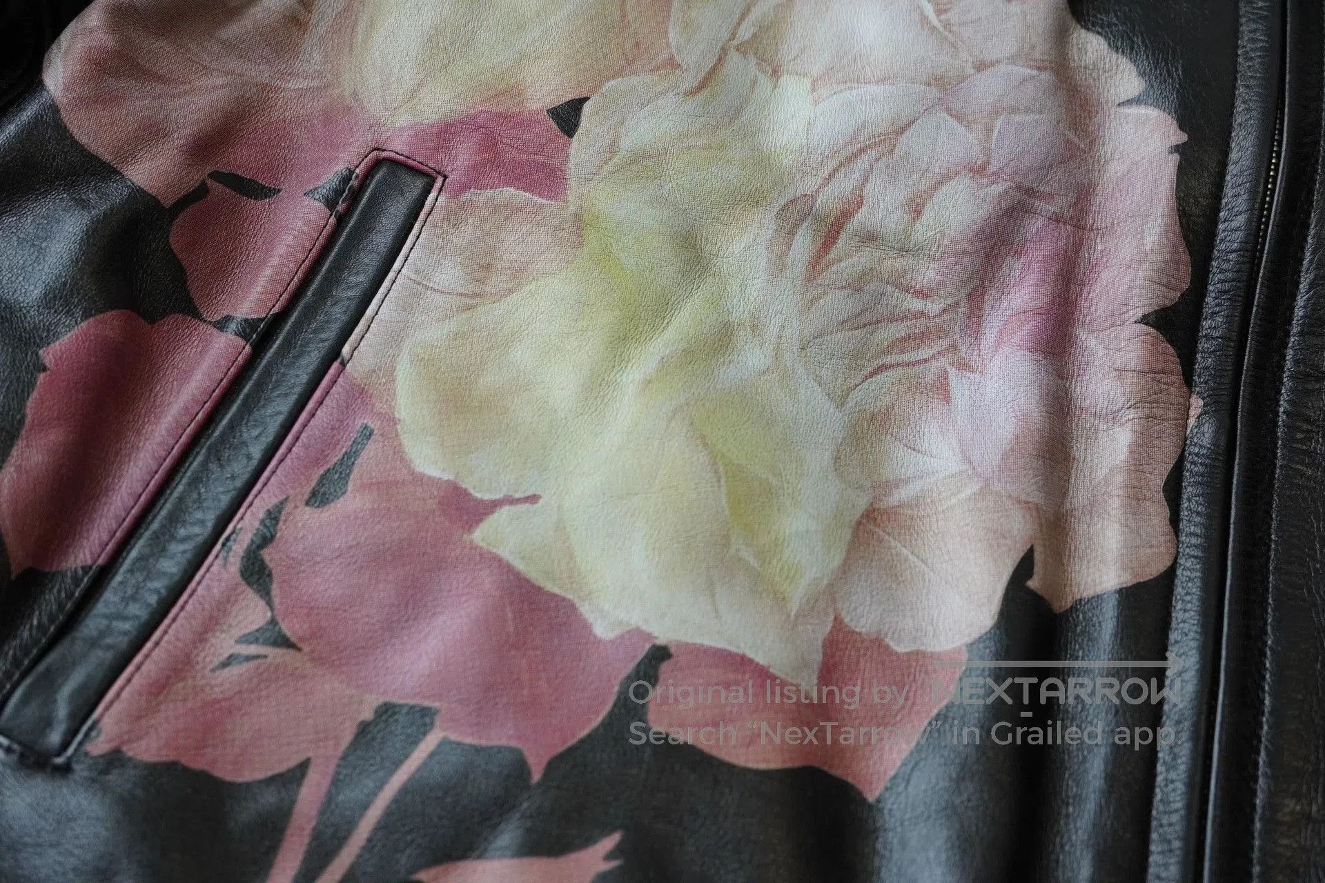 Yohji Yamamoto yohji yamamoto 1991 flower leather jacket. Size US L / EU 52-54 / 3 - 4 Thumbnail