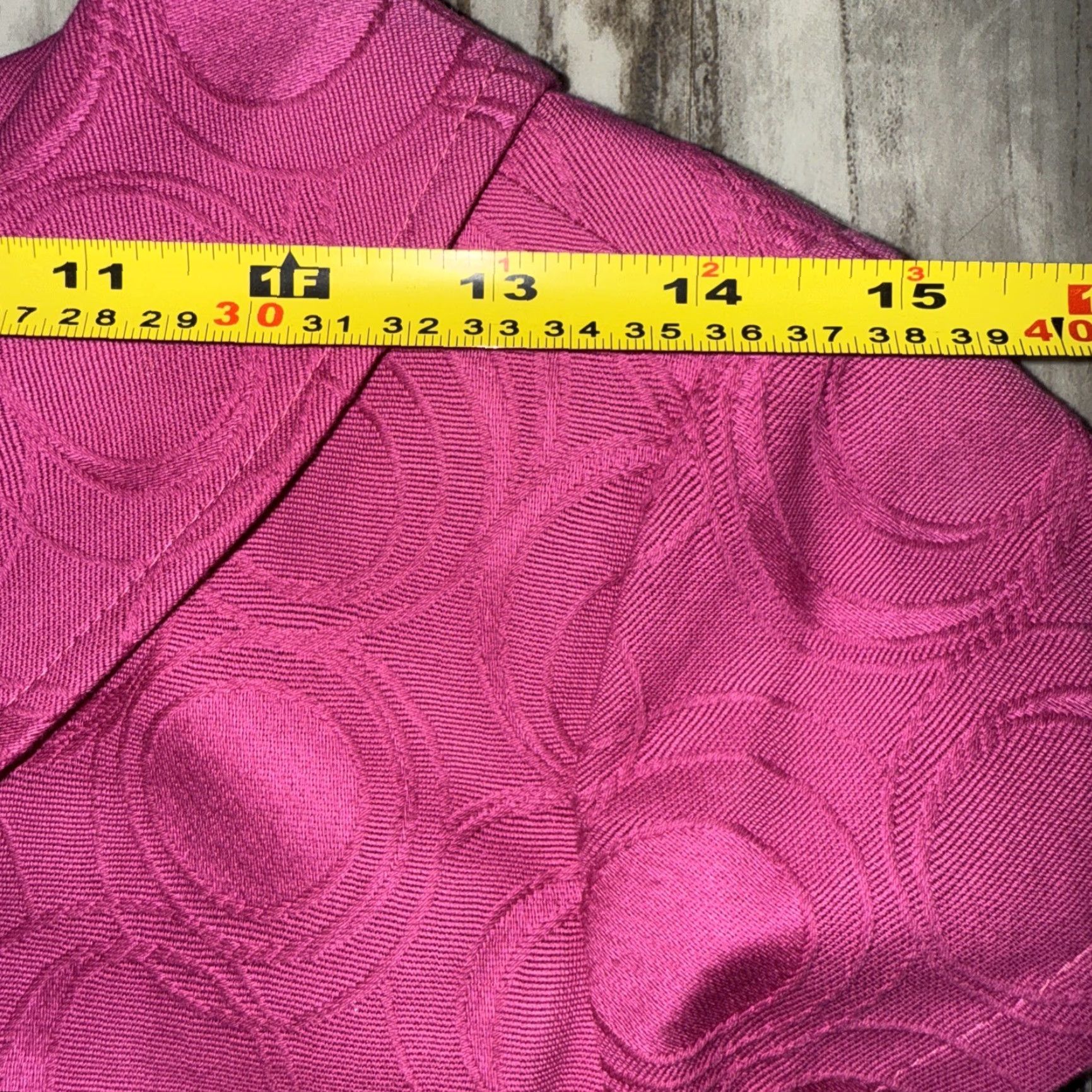 Pinko London Style Women’s Dress Misses Cherry Pink Size 12 Textured Circles A-Line Sleeveless NWT Size XL / US 12-14 / IT 48-50 - 6 Thumbnail