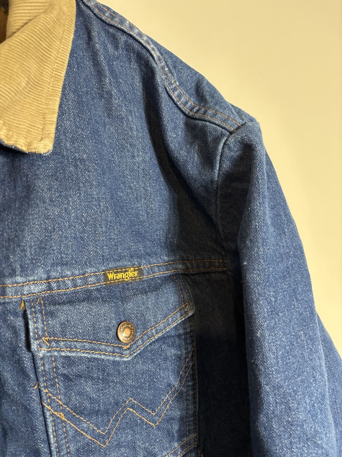 Wrangler Vtg Wrangler Western Blanket Lined Denim Jacket Size 44 USA Size US L / EU 52-54 / 3 - 4 Thumbnail