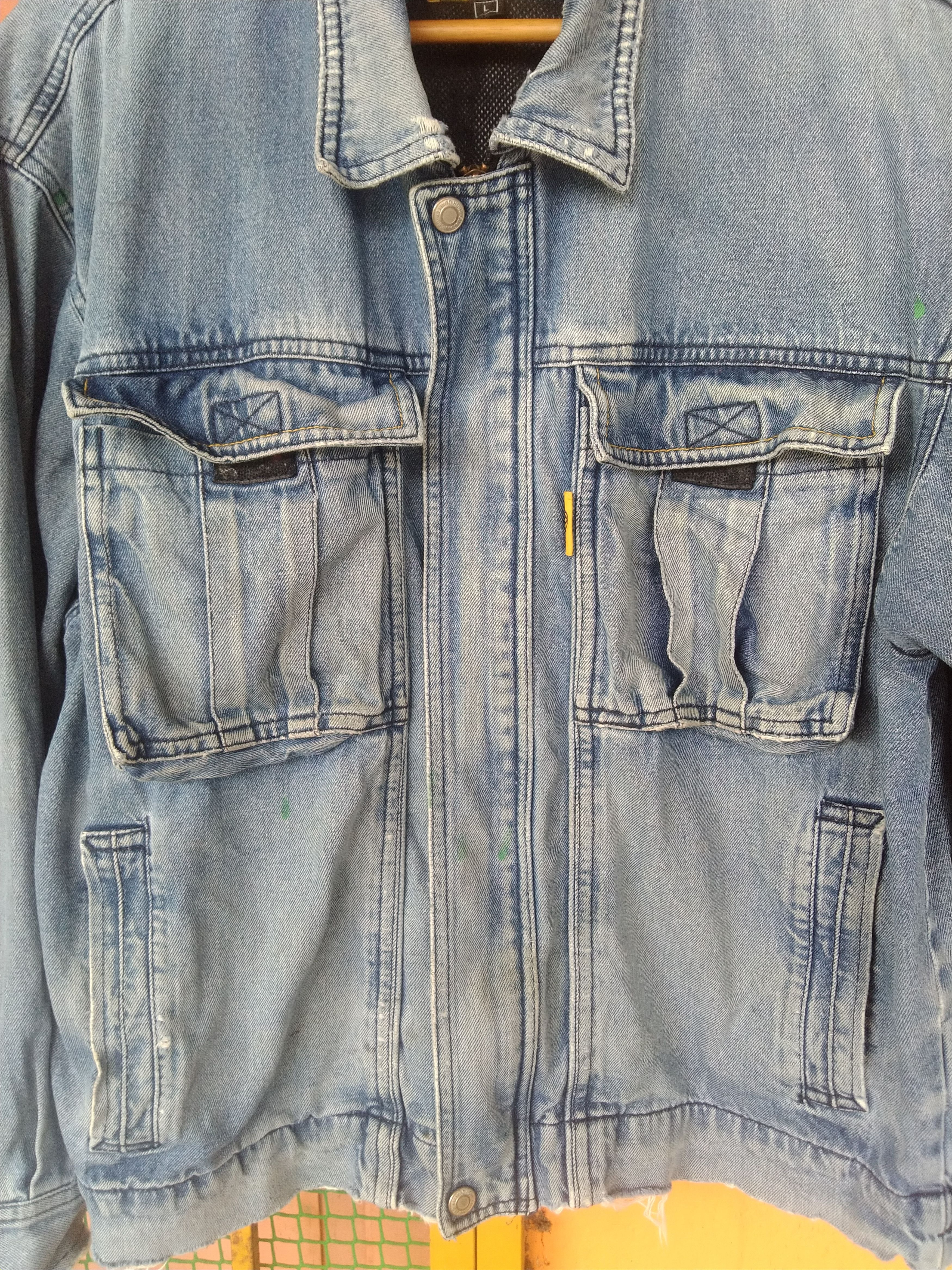 Japanese Brand × Vintage Even River Distressed Denim Jacket Size US L / EU 52-54 / 3 - 12 Thumbnail