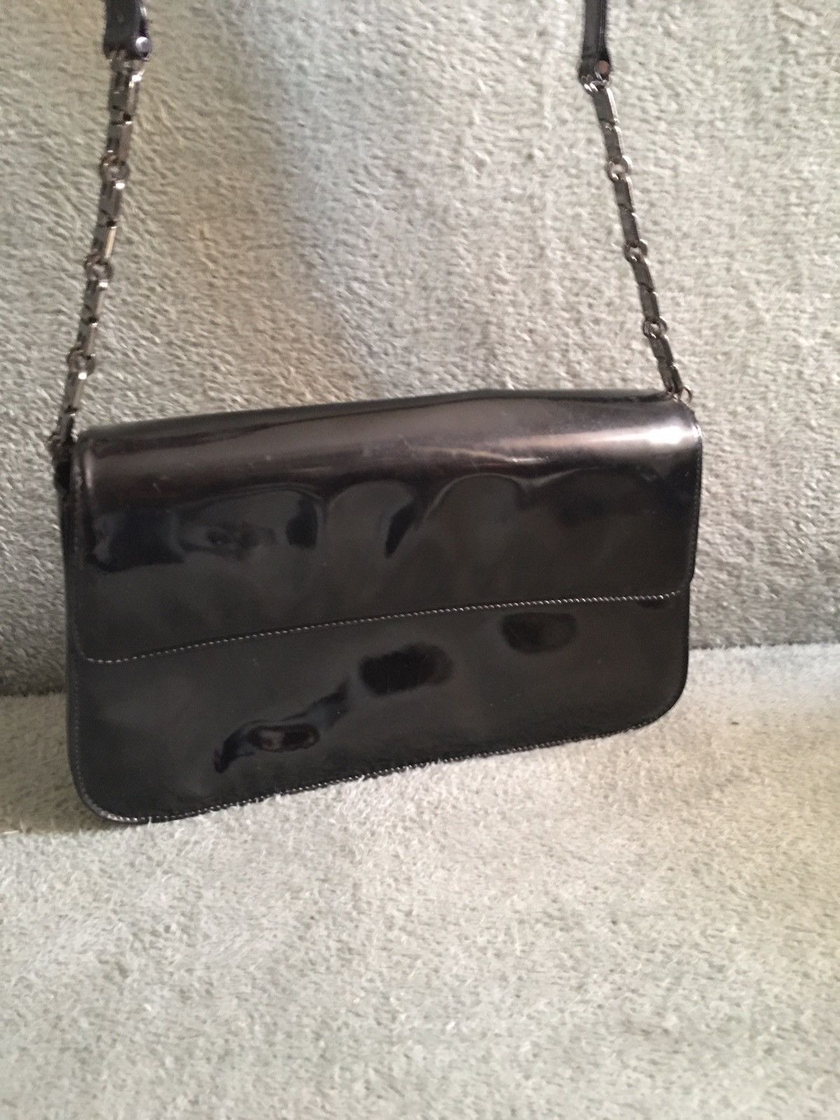 Bally BALLY Switzerland Black Patent Leather Shoulder Bag Size ONE SIZE - 3 Thumbnail