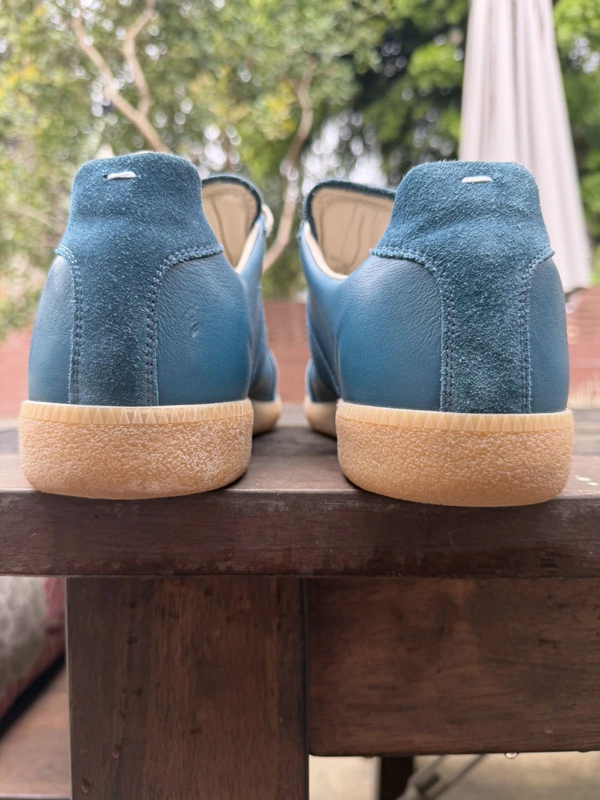 Maison Margiela Maison Margiela Replica GAT Blue 12 45 Low Tops Gum Size US 12 / EU 45 - 7 Thumbnail