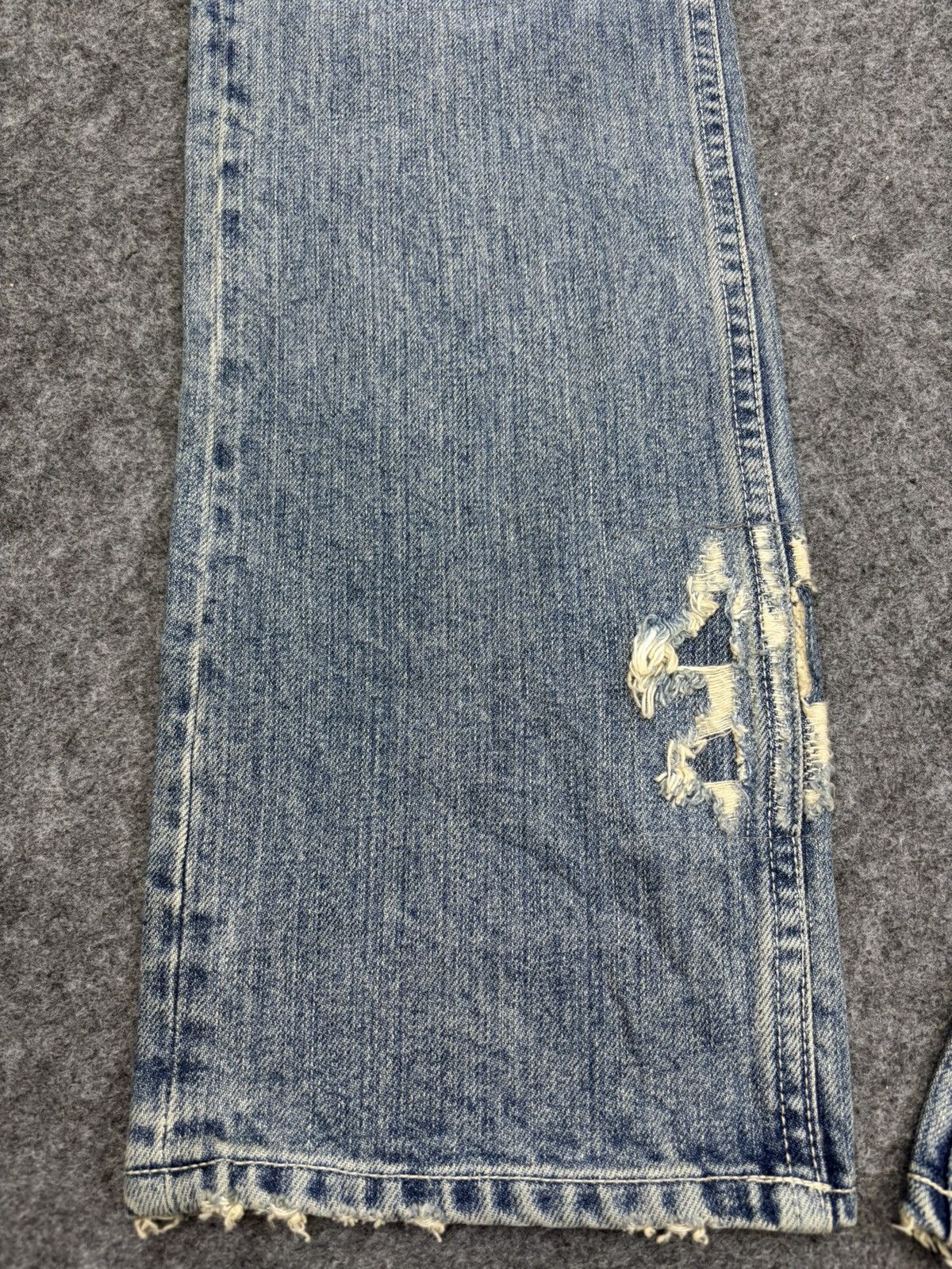 Japanese Brand 💥Denim Art💥Ego Tripping Heavy Distressed Denim F758 Size US 30 / EU 46 - 9 Thumbnail