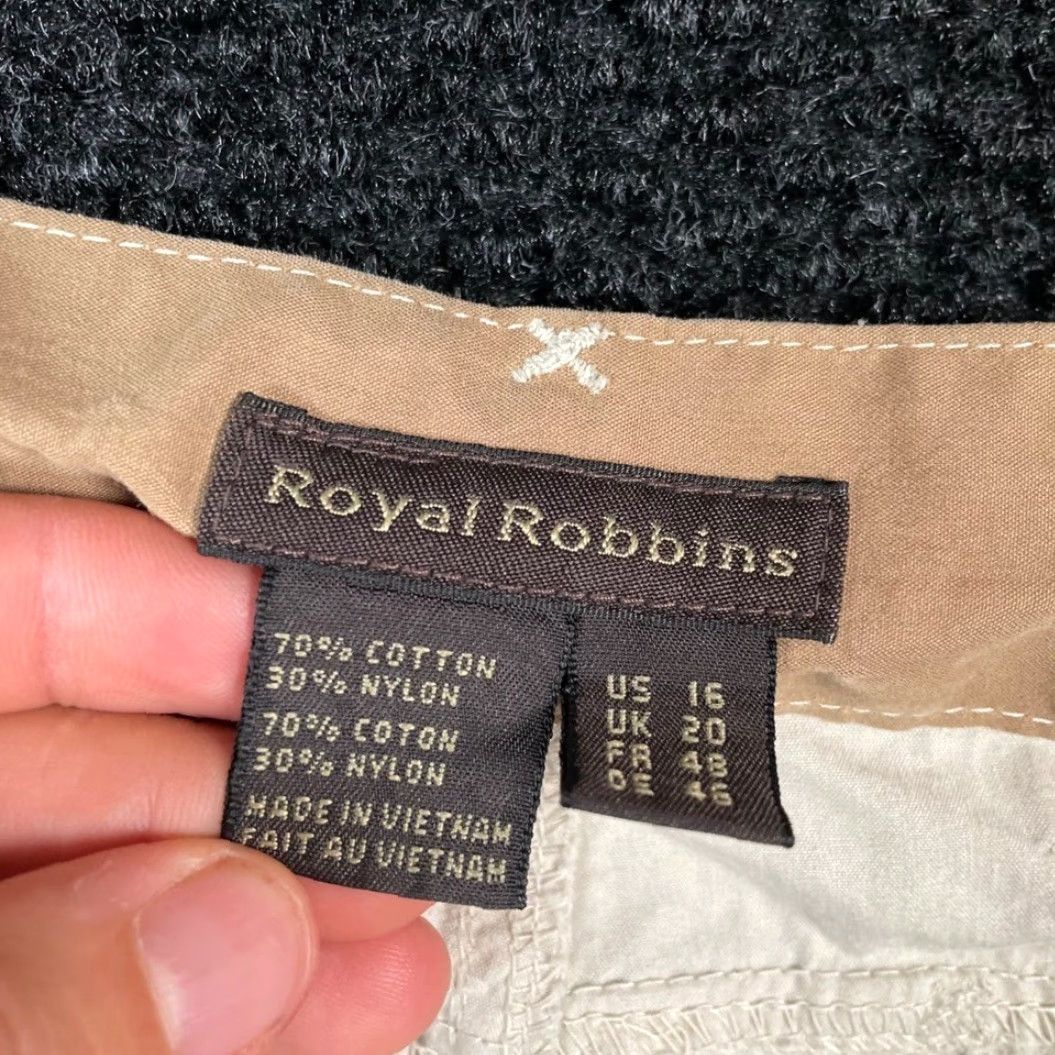 Royal Robbins Royal Robbins Capri Pants Women's 16W Cream White Cargo Utility Pockets Capris Women Size 38" / US 16 / IT 52 - 3 Thumbnail