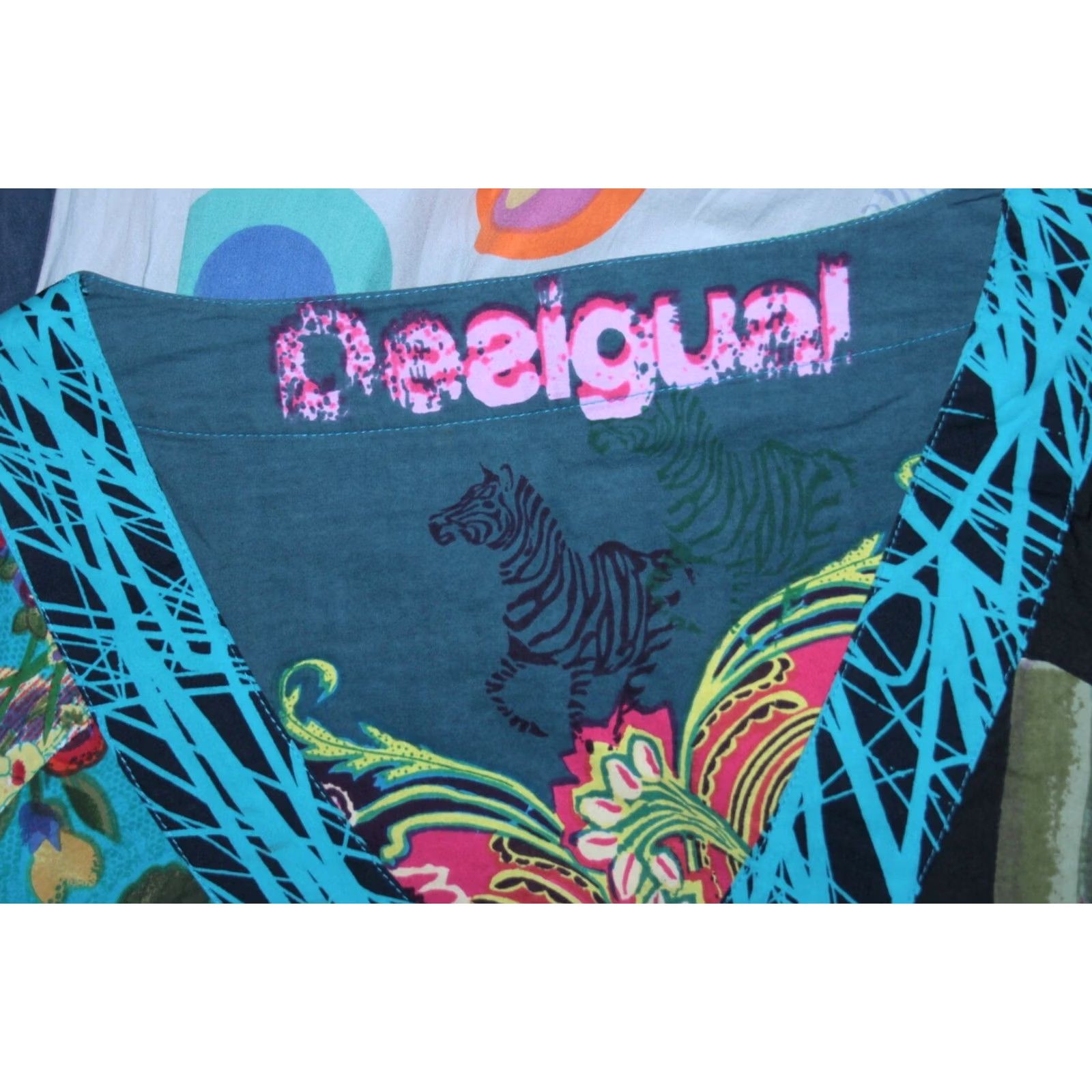 Desigual Desigual Helena womens dress Multicoloured Size 44 Size M / US 6-8 / IT 42-44 - 5 Thumbnail