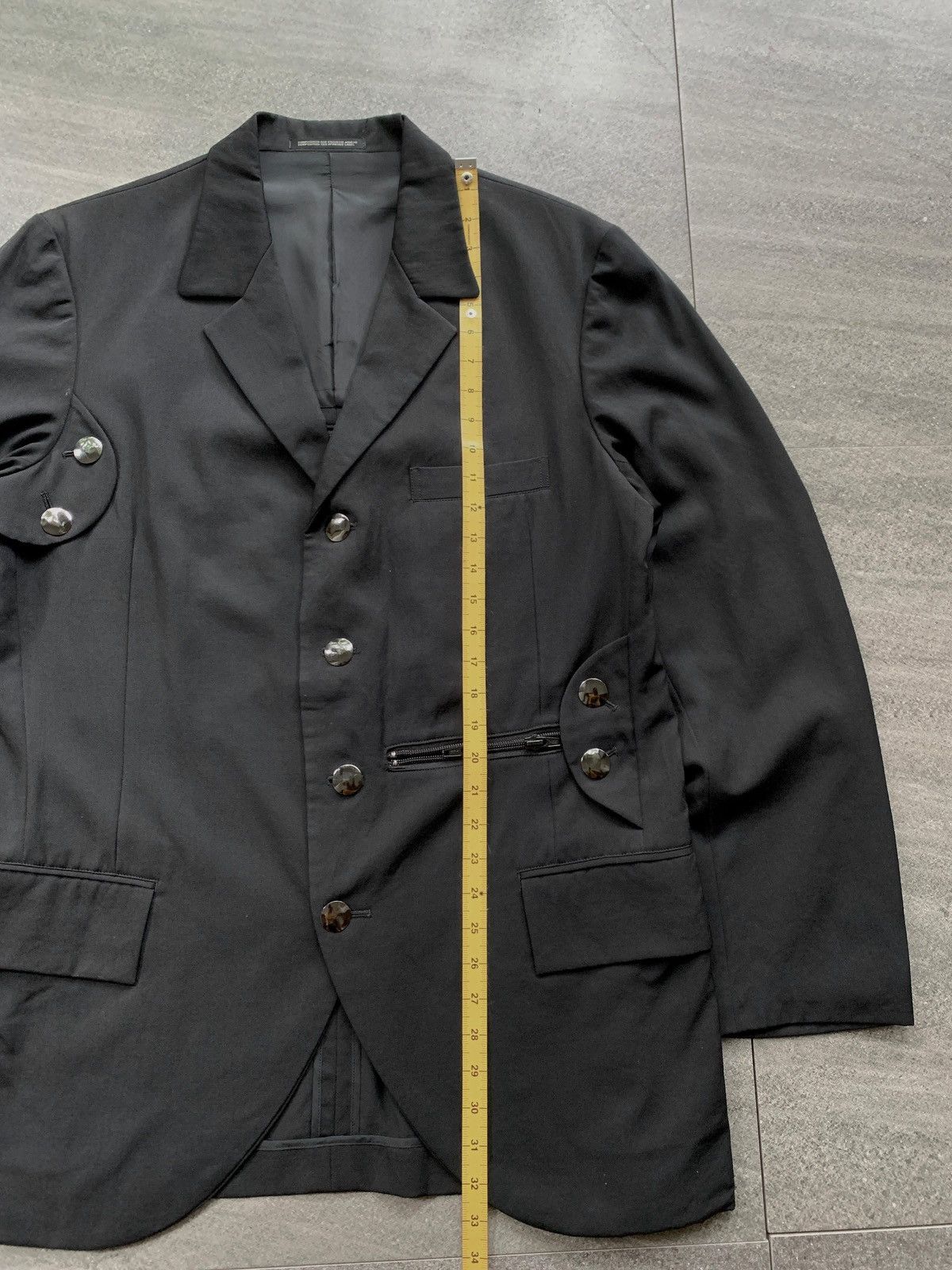 Yohji Yamamoto FREE TAX! Bondage Zipper Blazer Jacket Size 48R - 14 Thumbnail