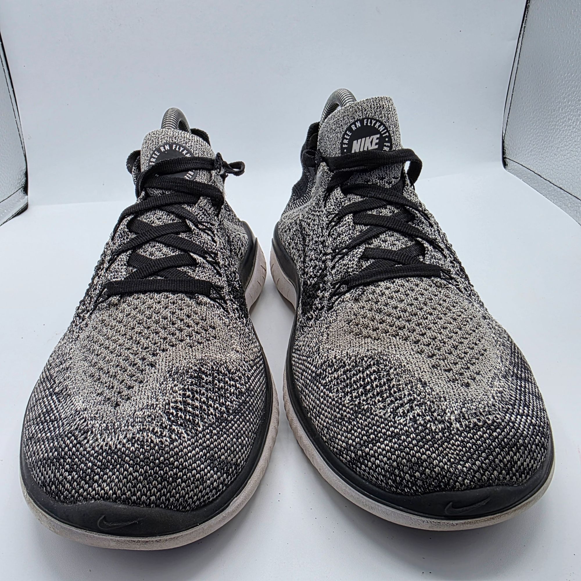 Nike Nike Free RN Flyknit Womens Size 9.5 Black Oreo Running Shoe Size US 9.5 / IT 39.5 - 2 Thumbnail