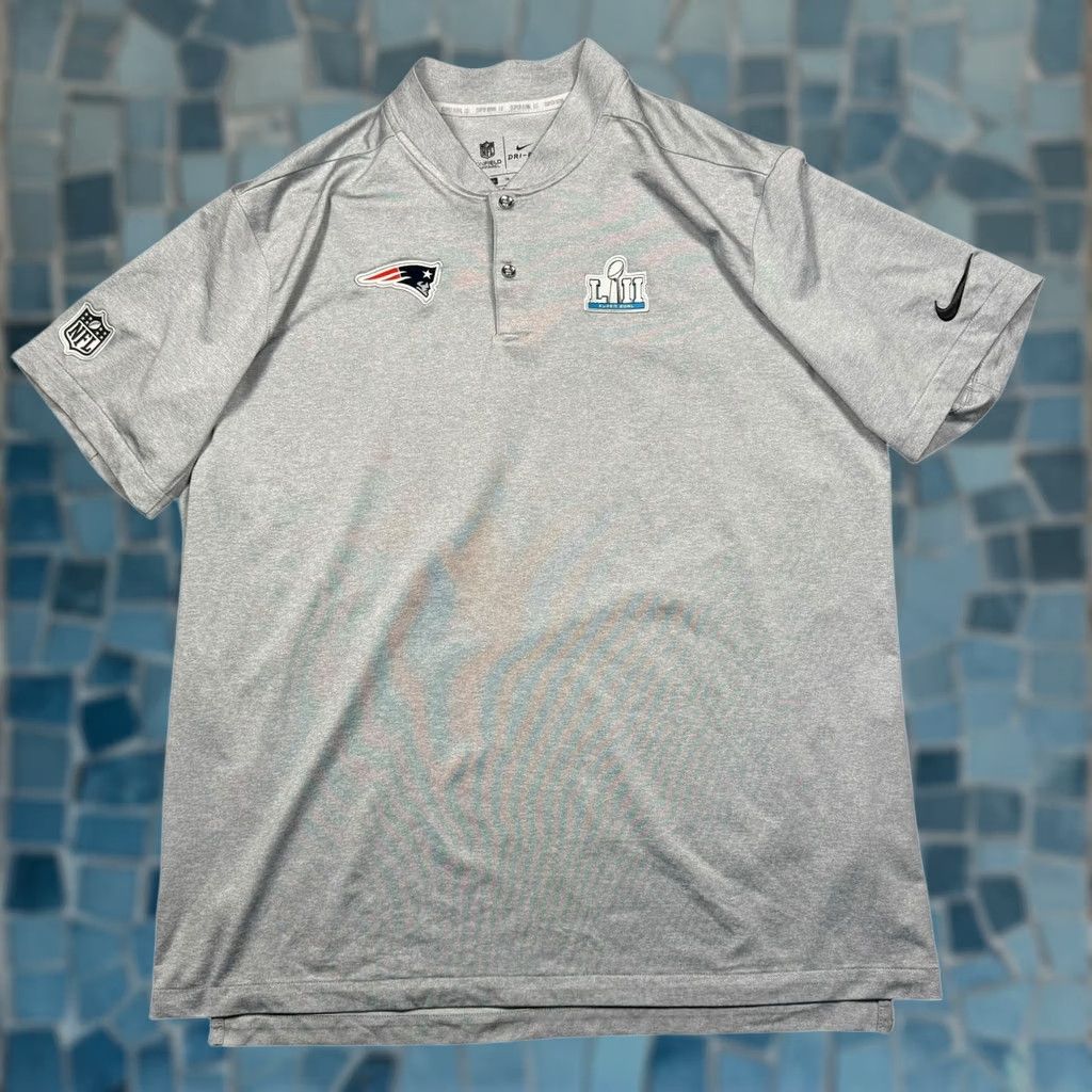 Nike Nike T Shirt Men XL Dri-Fit New England Patriots Short Sleeve Super Bowl LII Size US XL / EU 56 / 4 - 1 Thumbnail