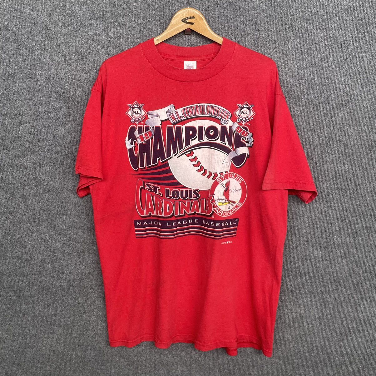 MLB × Vintage 1996 St. Louis Cardinals MLB Champions T Shirt Size US XL / EU 56 / 4 - 1 Thumbnail