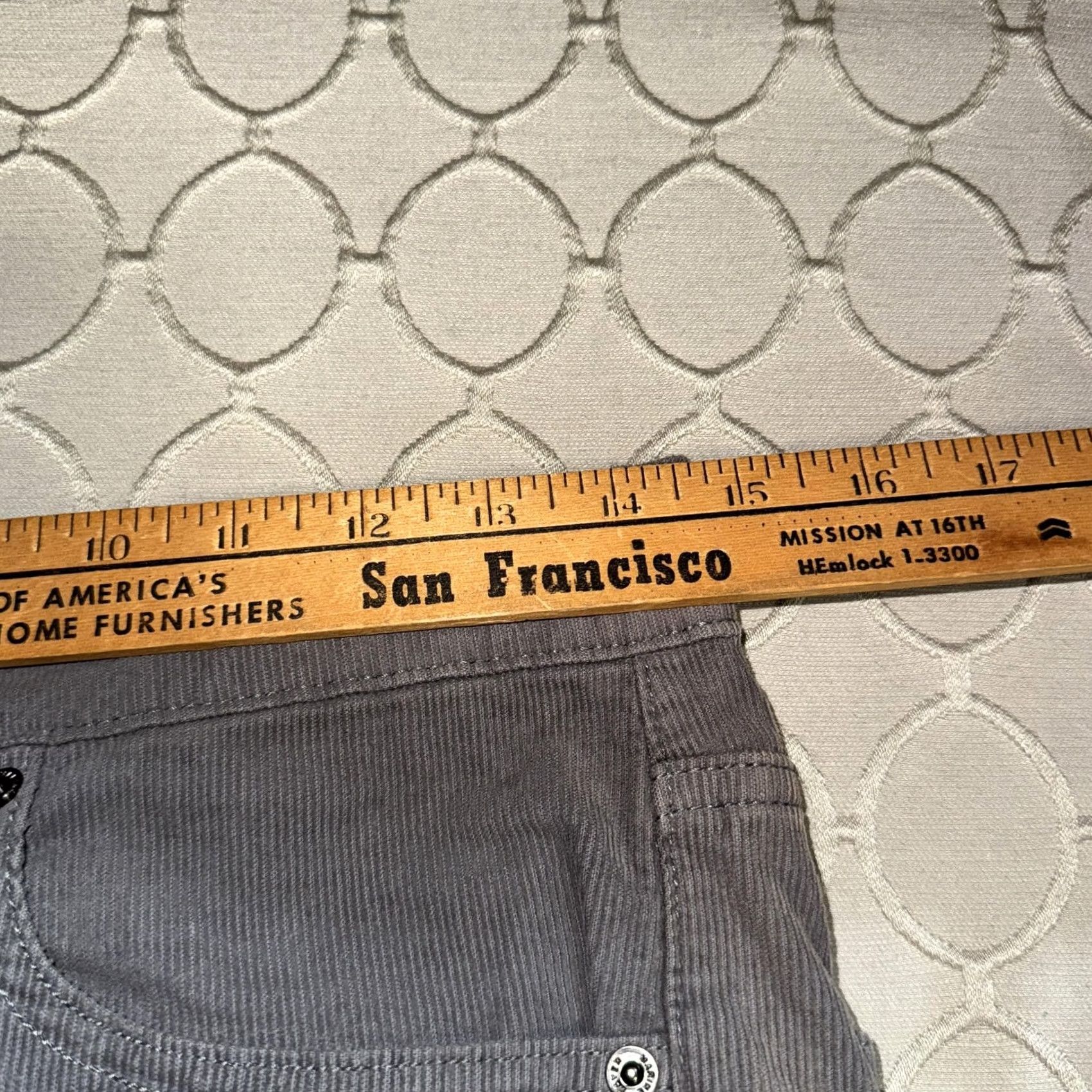 Marine Layer Marine Layer Pants Mens 32x32 Gray Slim Straight Corduroy Casual 5 Pocket Size US 32 / EU 48 - 6 Thumbnail