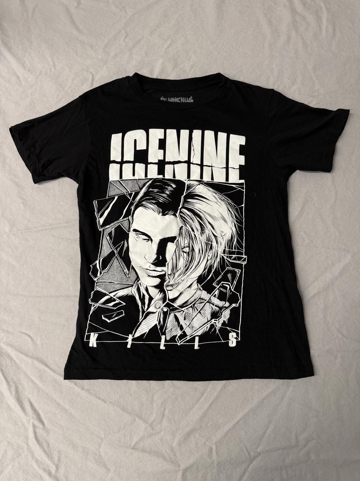 Designer Ice Nine Kills T-shirt Shower Scene Split Face Junior Tee Size M / US 6-8 / IT 42-44 - 1 Thumbnail