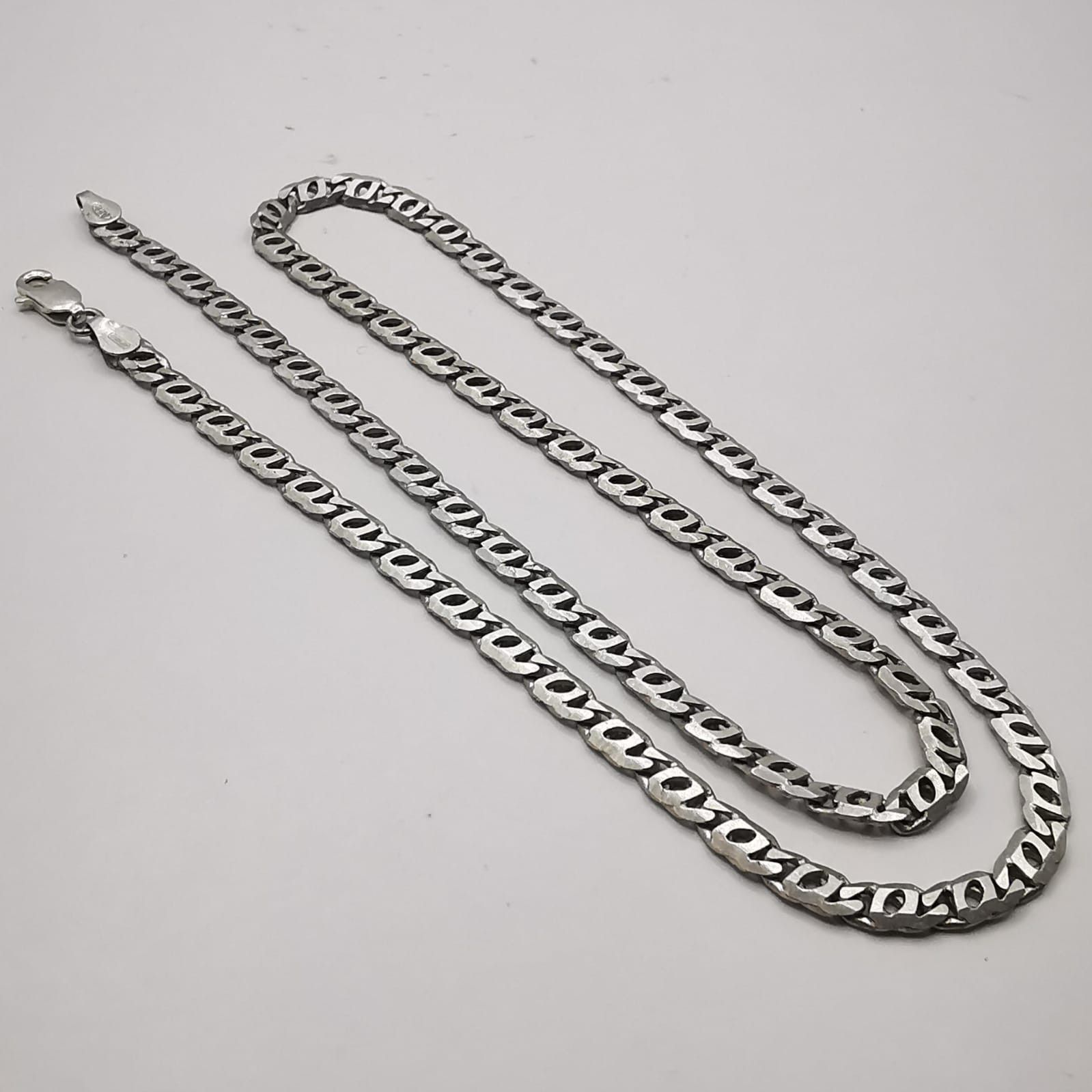 Sterling Silver Vintage Jewelry Chain, 925 Sterling Silver, Signed 13,97g Size ONE SIZE - 1 Thumbnail