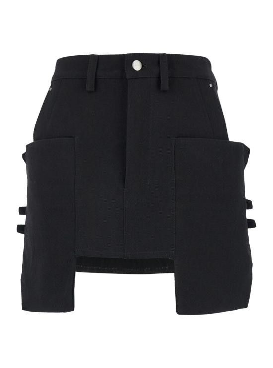 RICK OWENS Women Skirts RP02D3342WD09 Black Mini Skirts