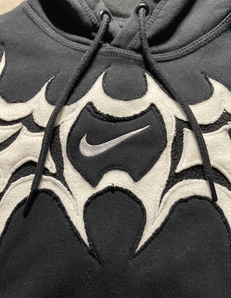 Nike × Vintage ⛩️ Nike hoodie custom vintage y2k big center logo fleece rare Size US M / EU 48-50 / 2 - 4 Thumbnail