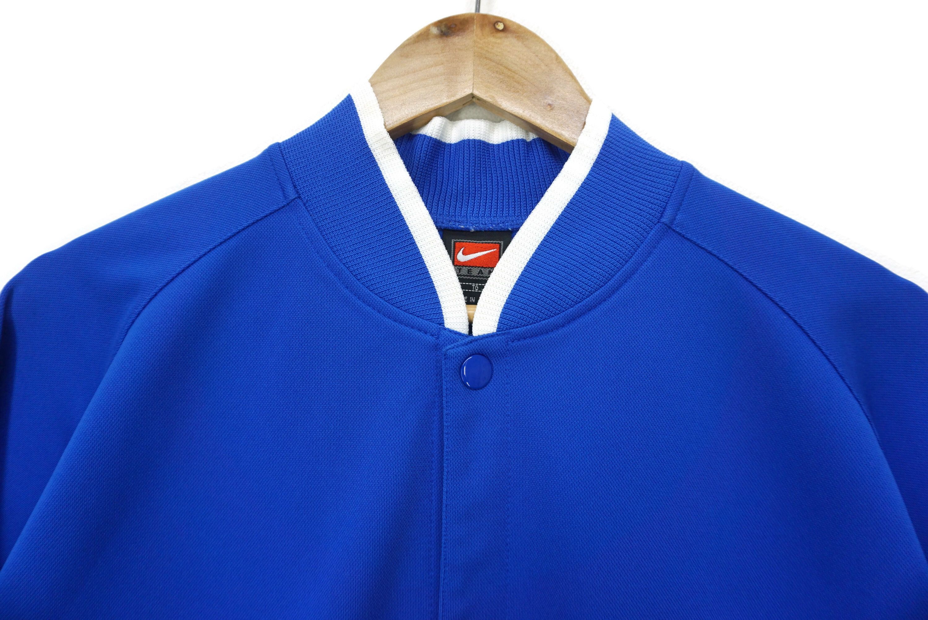 Nike Vintage Nike Team Snap Front Baseball Jacket Made in Japan Size US XL / EU 56 / 4 - 3 Thumbnail