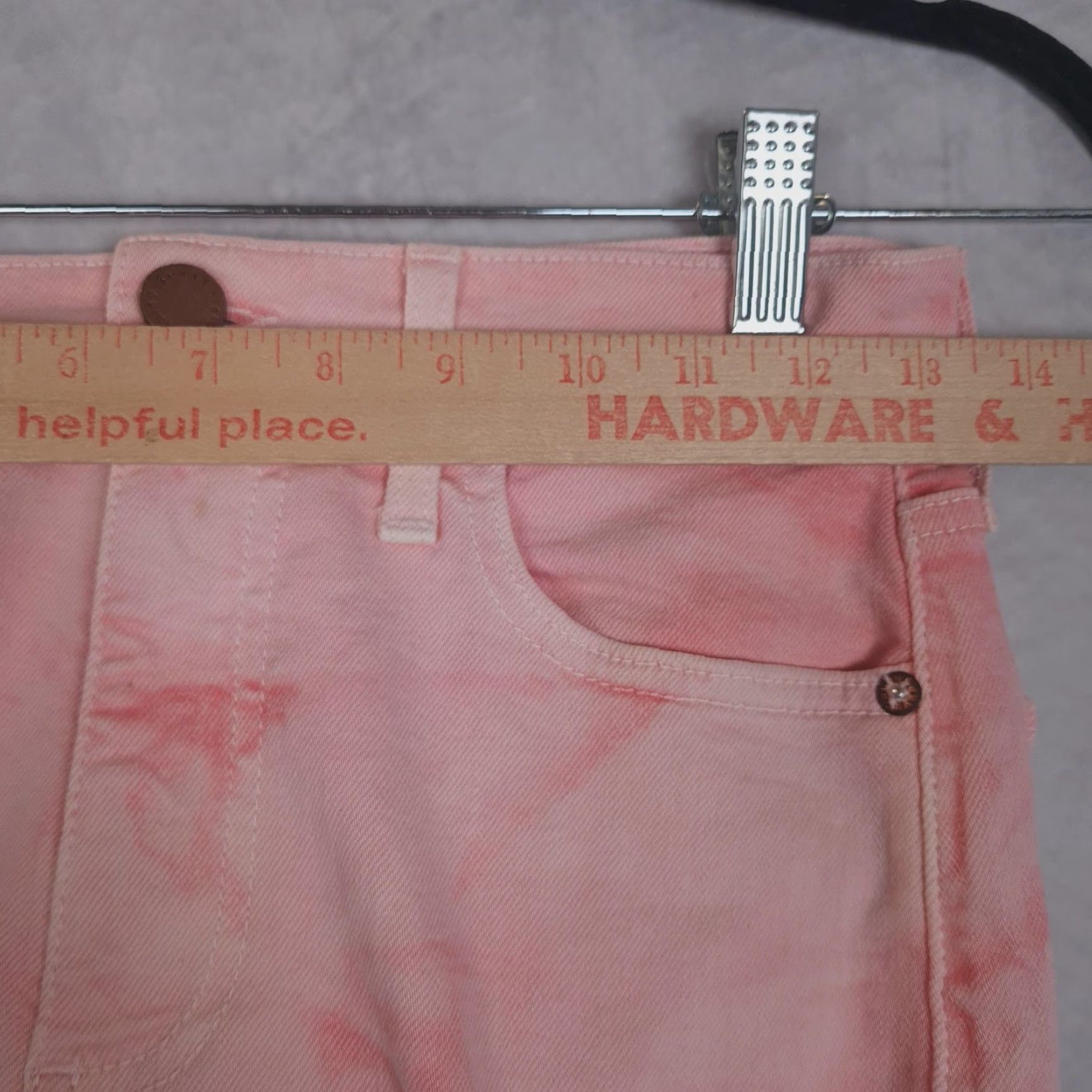 Alice + Olivia Alice + Olivia Jeans Womens 26 Pink Crystal Cloud High Rise Skinny Jeans Women's Pink Crystal Cloud Tie Dye High Rise Skinny Size 26" / US 2 / IT 38 - 7 Thumbnail