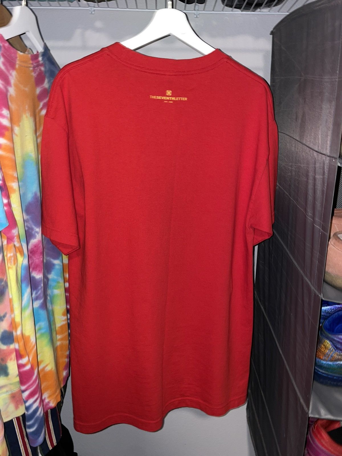 The Seventh Letter The Seventh Letter Black Cat VTG Red T shirt Size US L / EU 52-54 / 3 - 2 Thumbnail