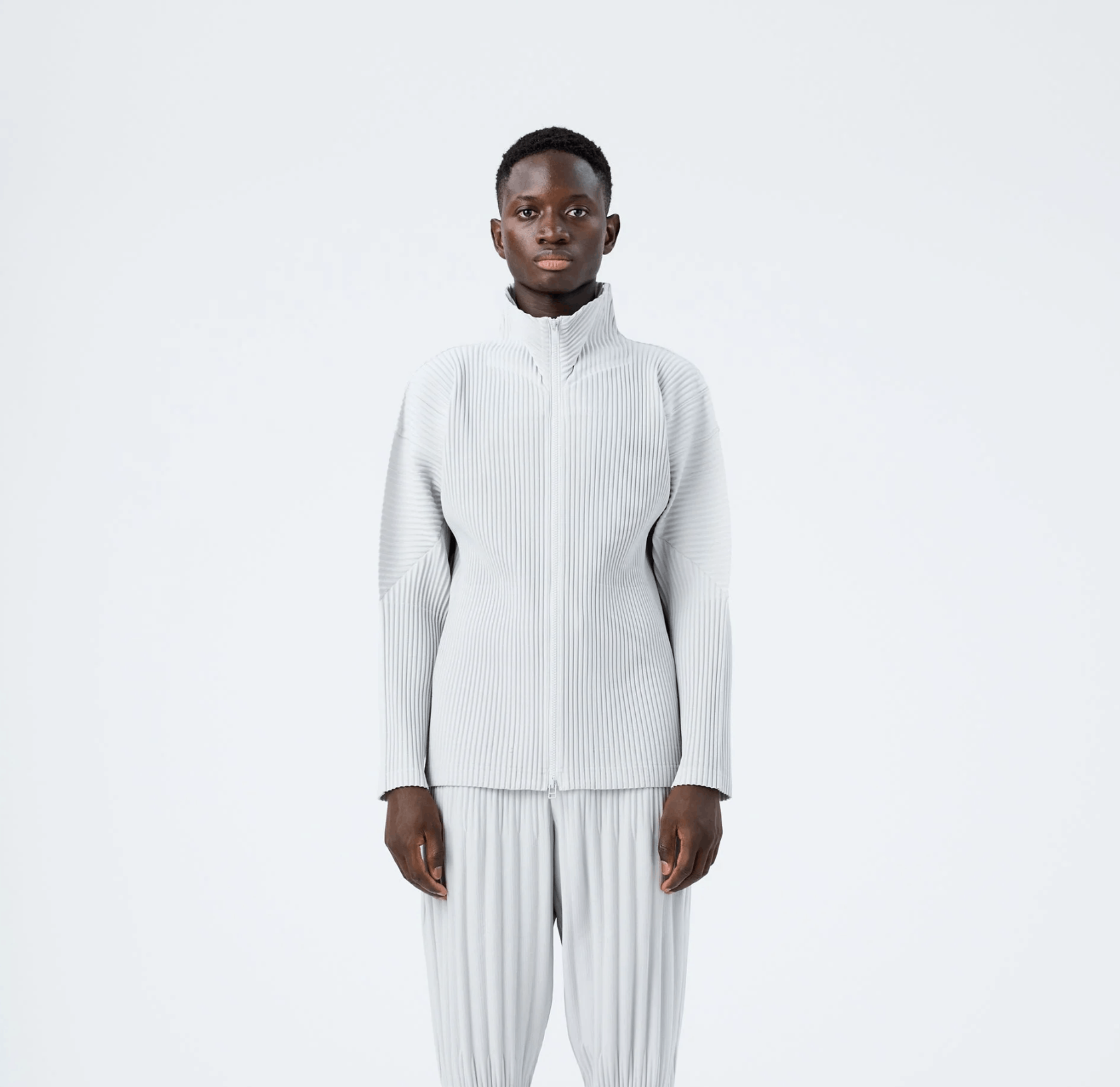 Issey Miyake Long sleeve zip up - HOMME PLISSÉ ISSEY MIYAKE Size US L / EU 52-54 / 3 - 5 Thumbnail